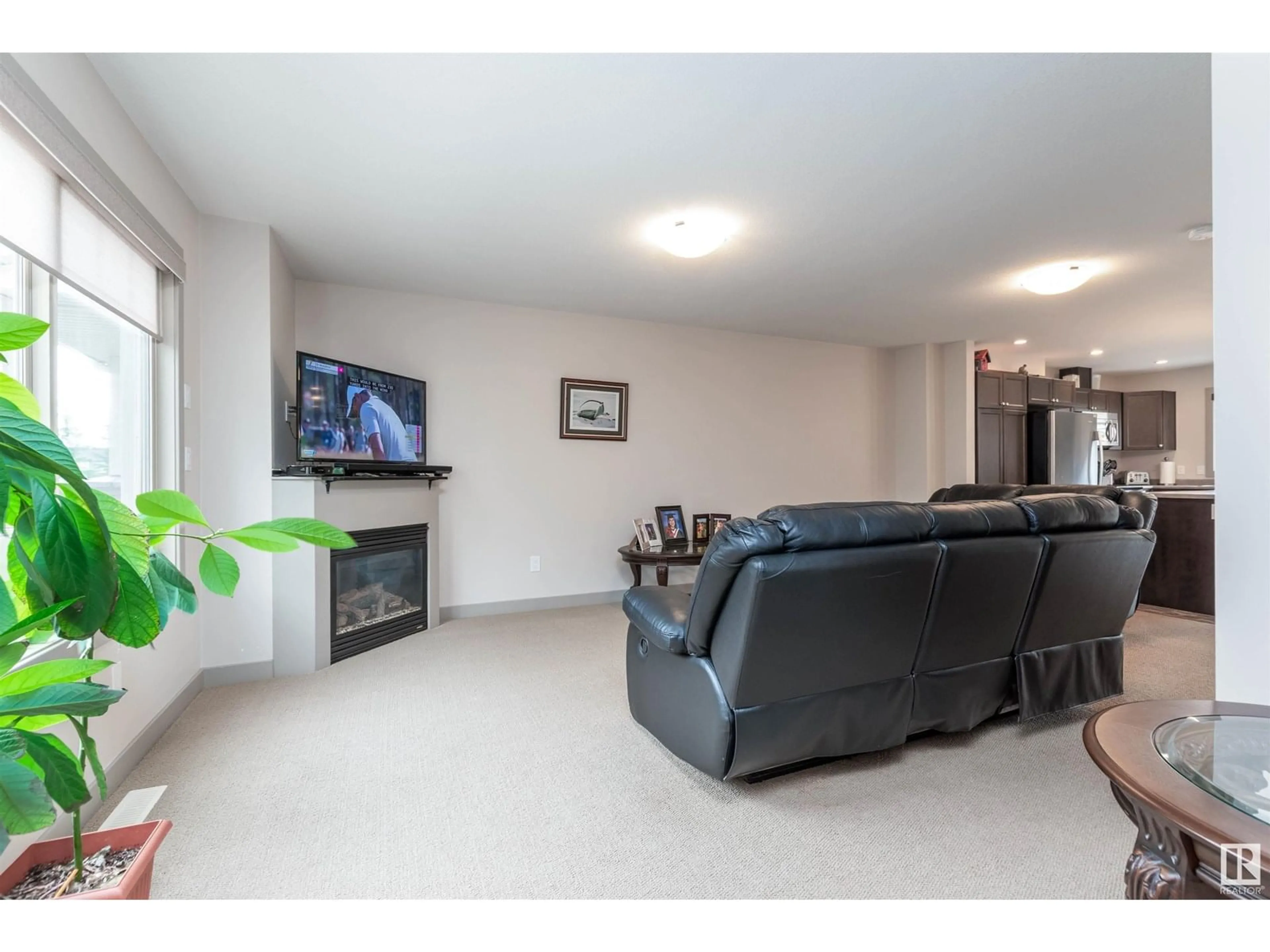 Living room with furniture, unknown for 707 - 401 PALISADES WY, Sherwood Park Alberta T8H0R7