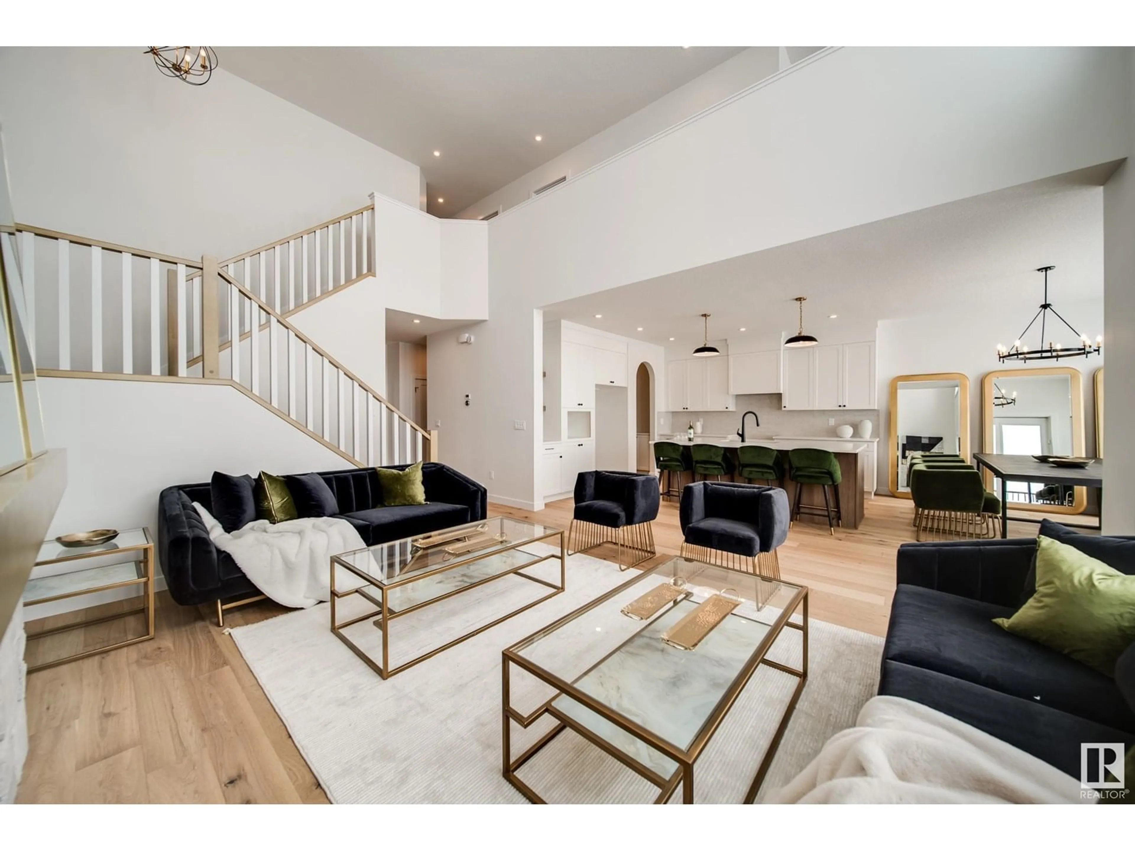 Living room with furniture, unknown for 9 CLOUTIER CL, St. Albert Alberta T8T2C9