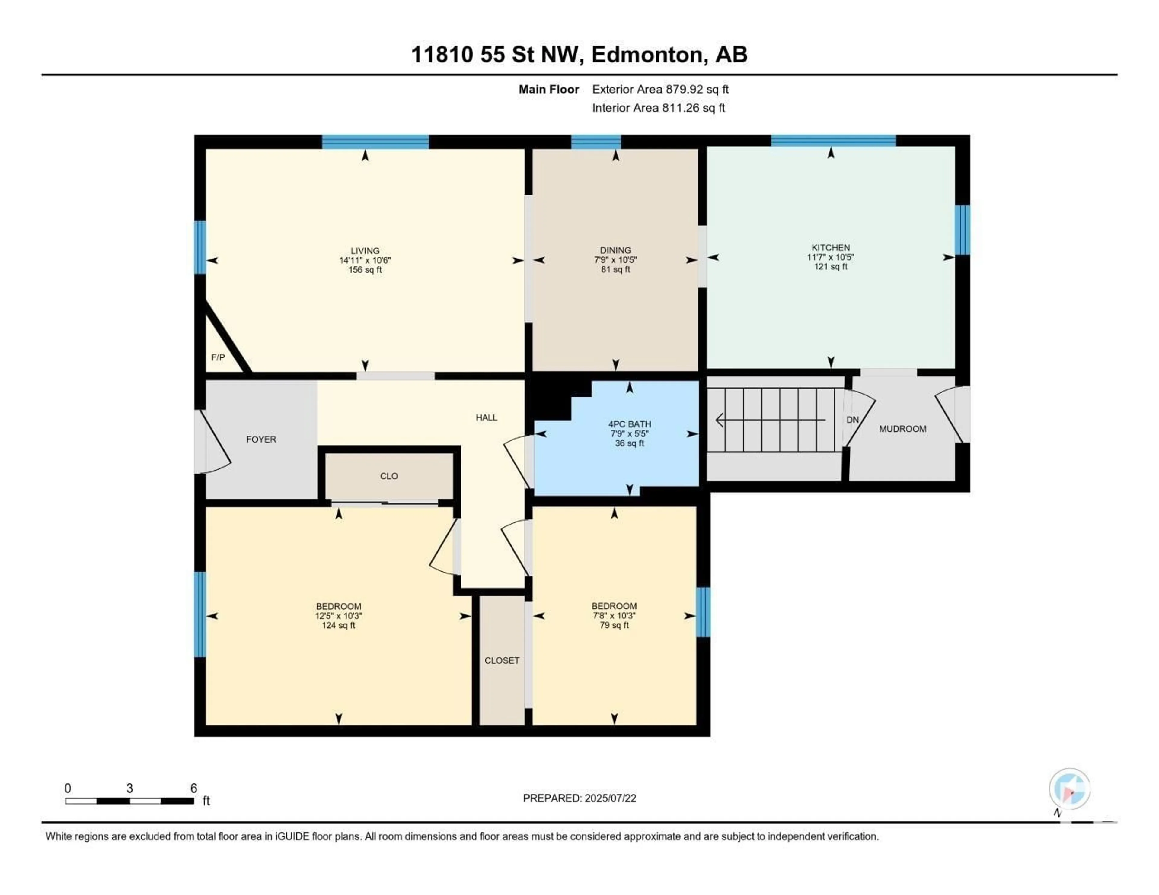 Floor plan for NW - 11810 55 ST, Edmonton Alberta T5W3P8