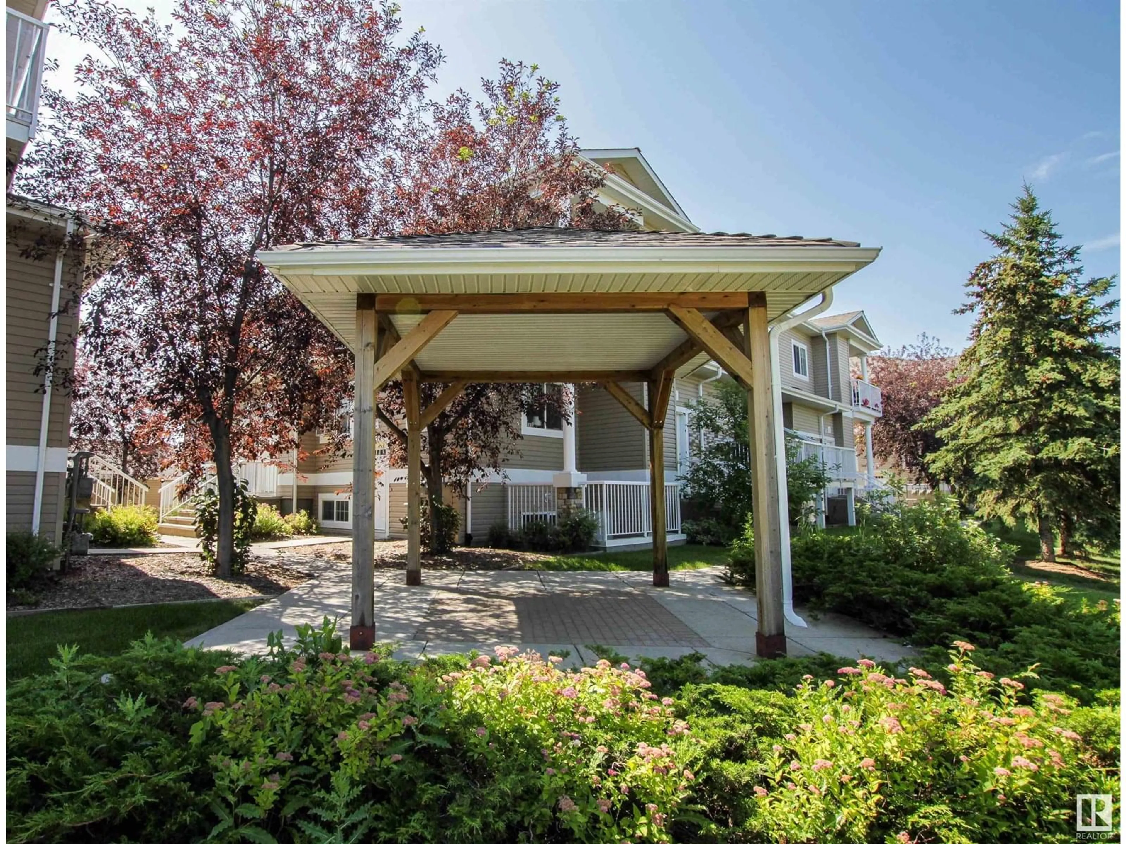 Patio, street for #402 - 164 BRIDGEPORT BV, Leduc Alberta T9E0L3