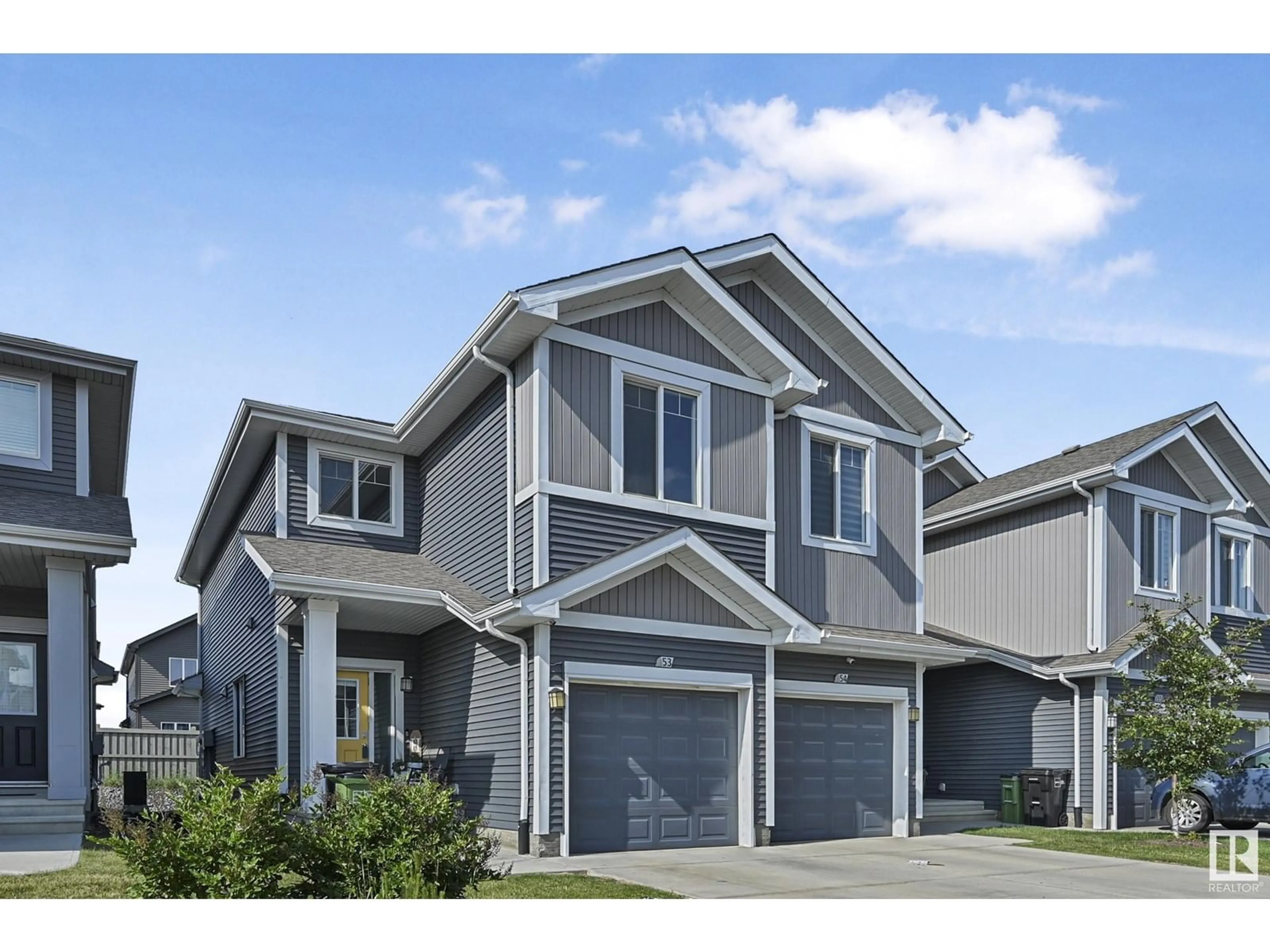 Home with vinyl exterior material, street for #53 - 6004 ROSENTHAL WY, Edmonton Alberta T5T7L1