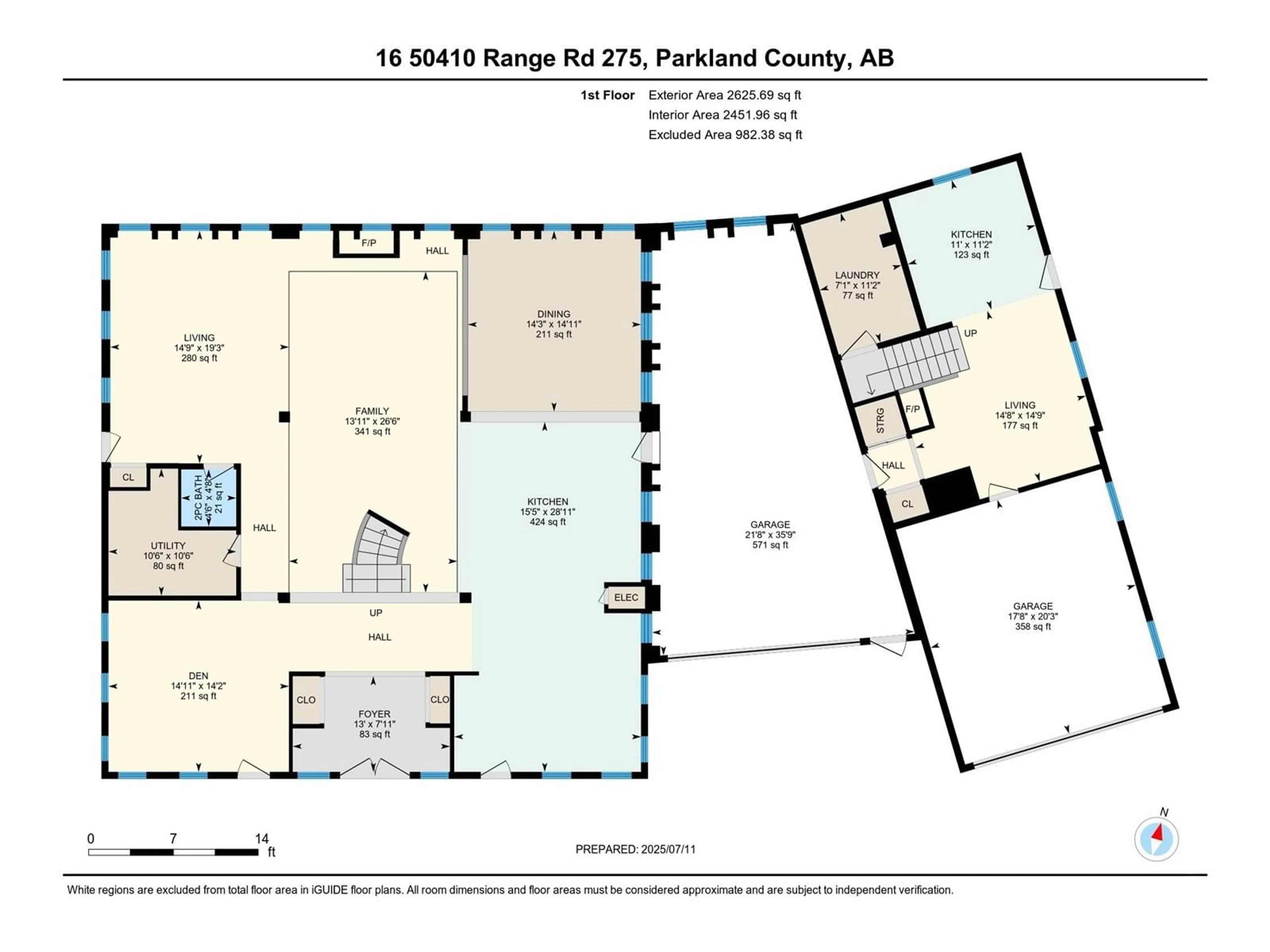 Floor plan for 16 HONEY VALE AC, Rural Parkland County Alberta T7Y2T8