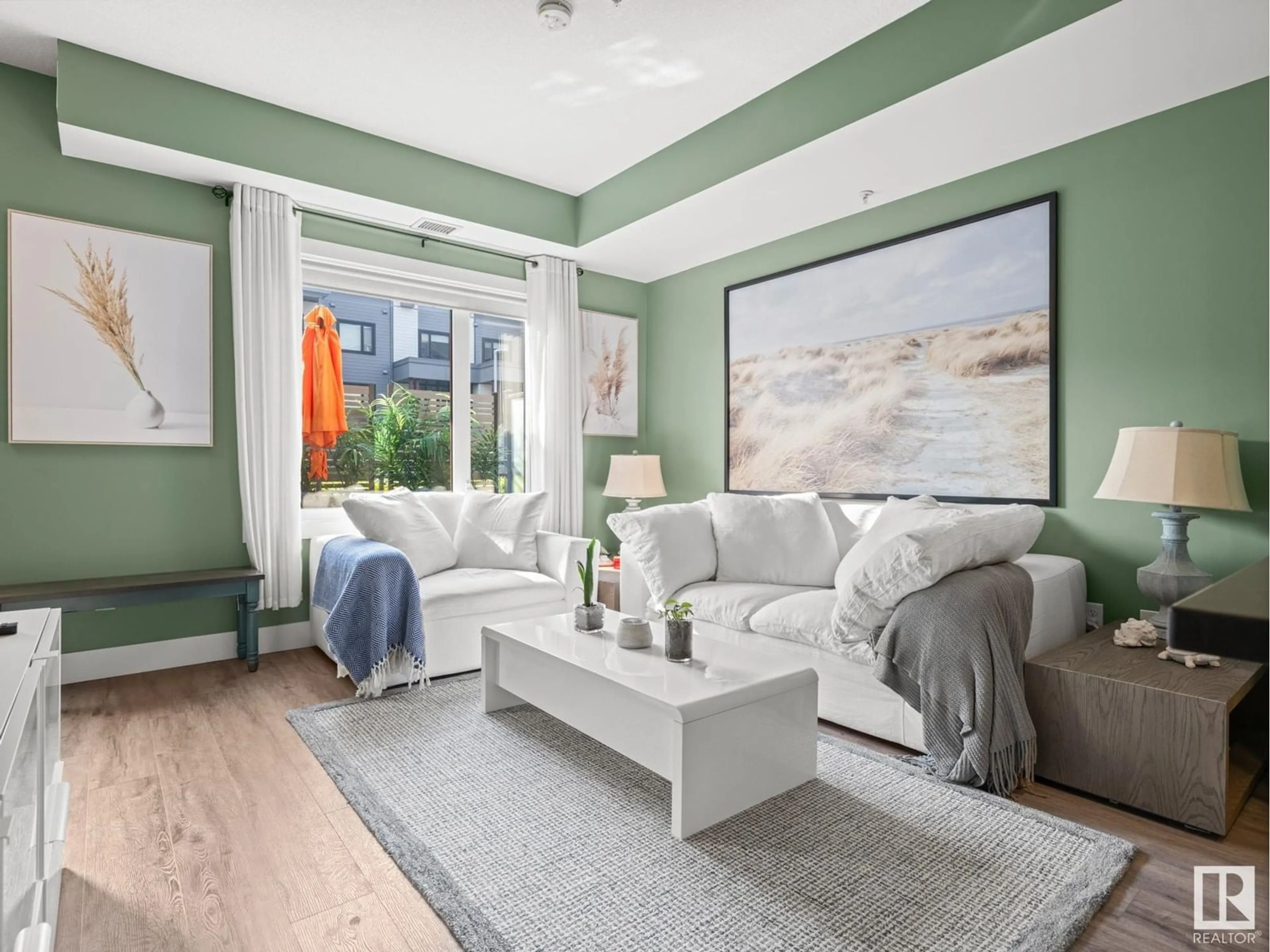 Living room with furniture, unknown for 528 - 111 GRIESBACH PARADE PR, Edmonton Alberta T5E6X2