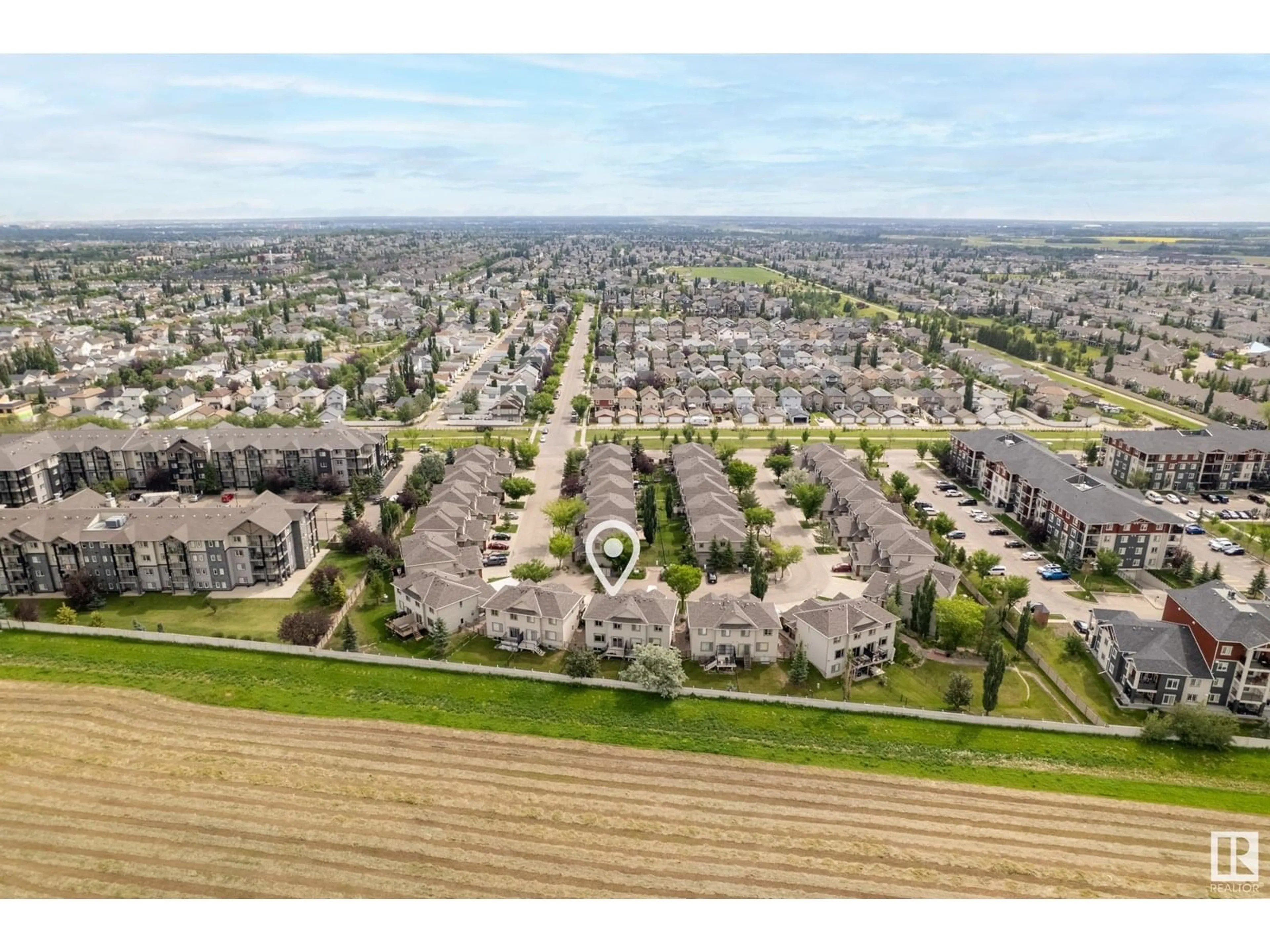 A pic from outside/outdoor area/front of a property/back of a property/a pic from drone, street for 35 - 1128 156 ST, Edmonton Alberta T6R0C8