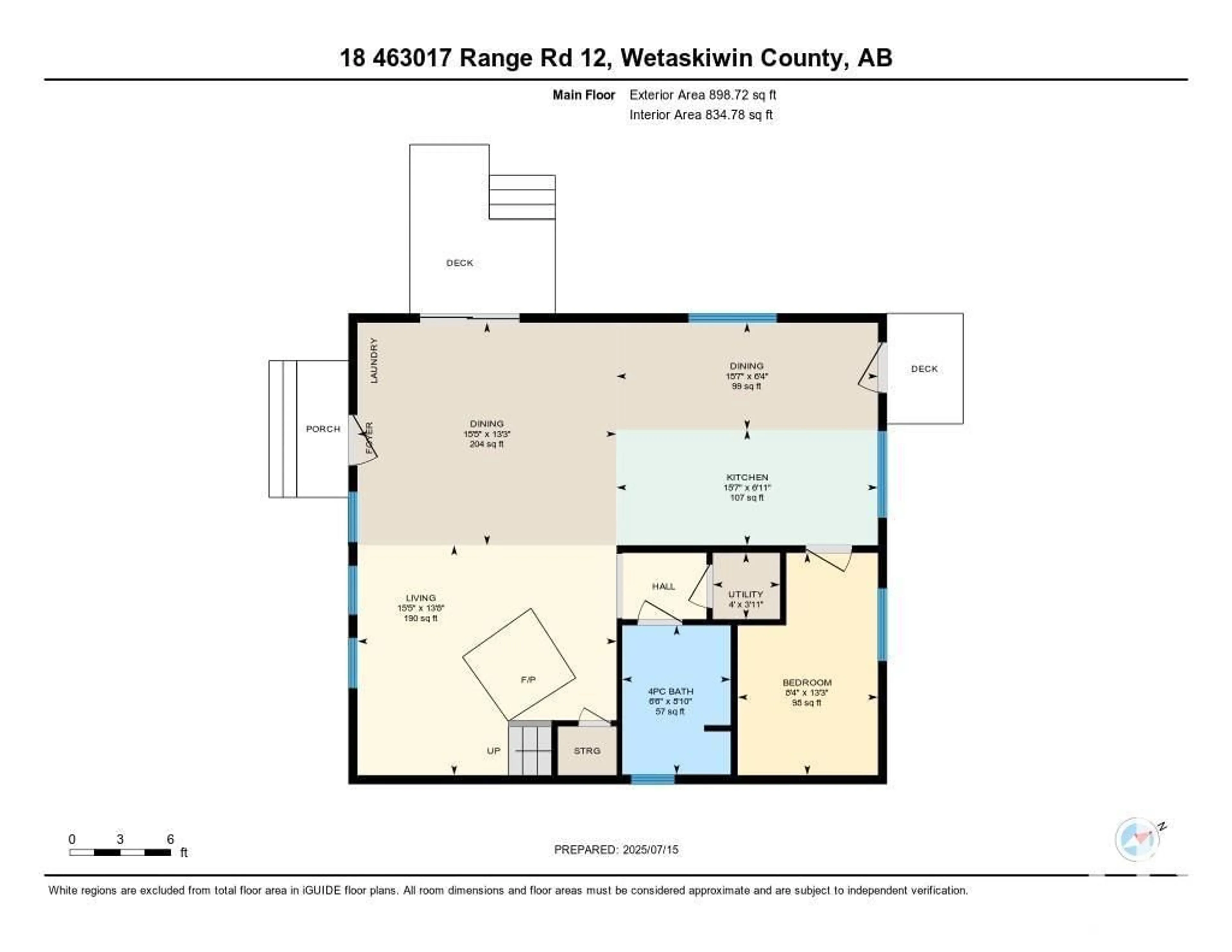 Floor plan for 463017 - 18 RGE RD 12, Rural Wetaskiwin County Alberta T0C2V0