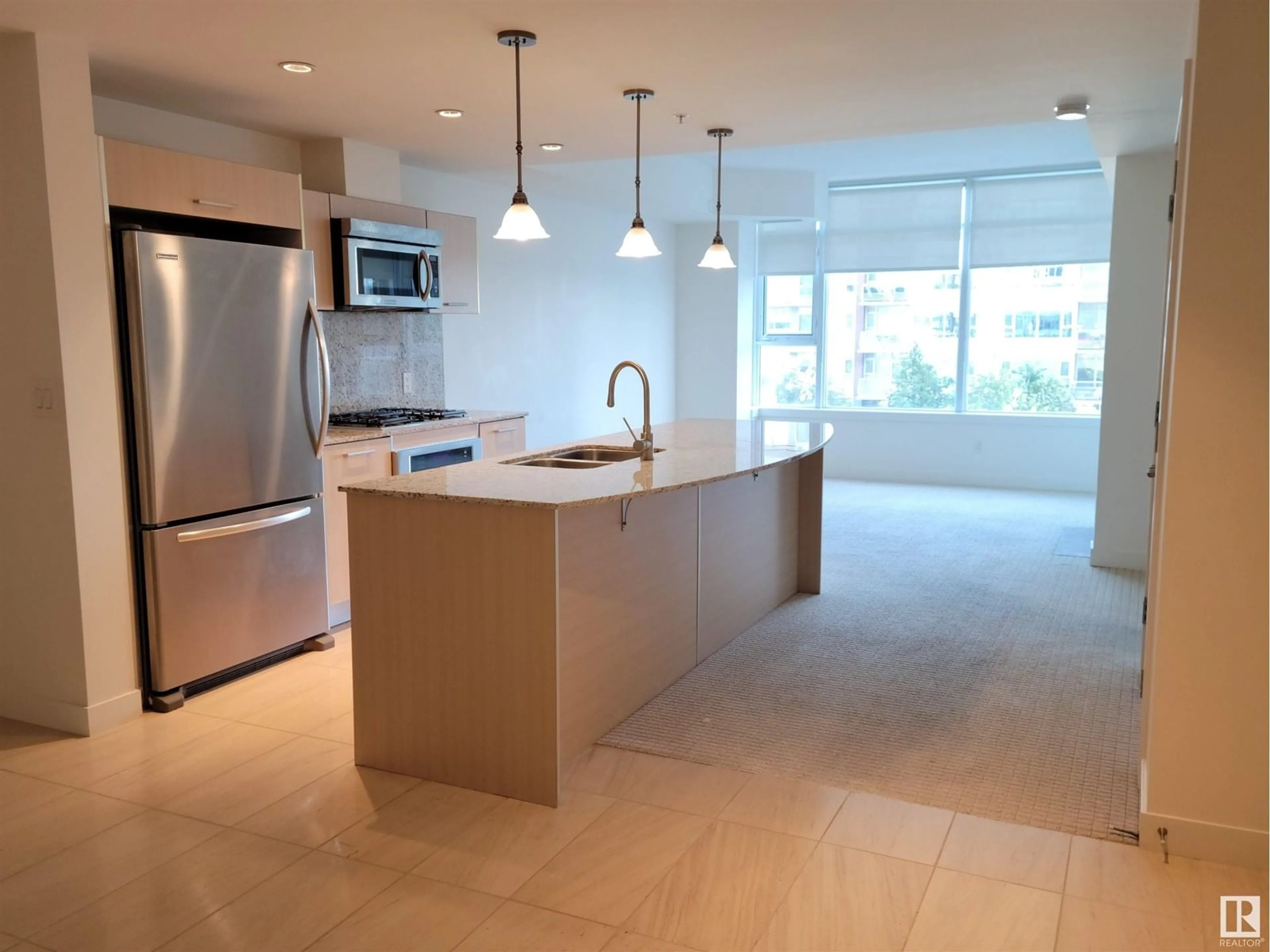 Open concept kitchen, ceramic/tile floor for 314 - 2612 109 ST, Edmonton Alberta T6J3T1