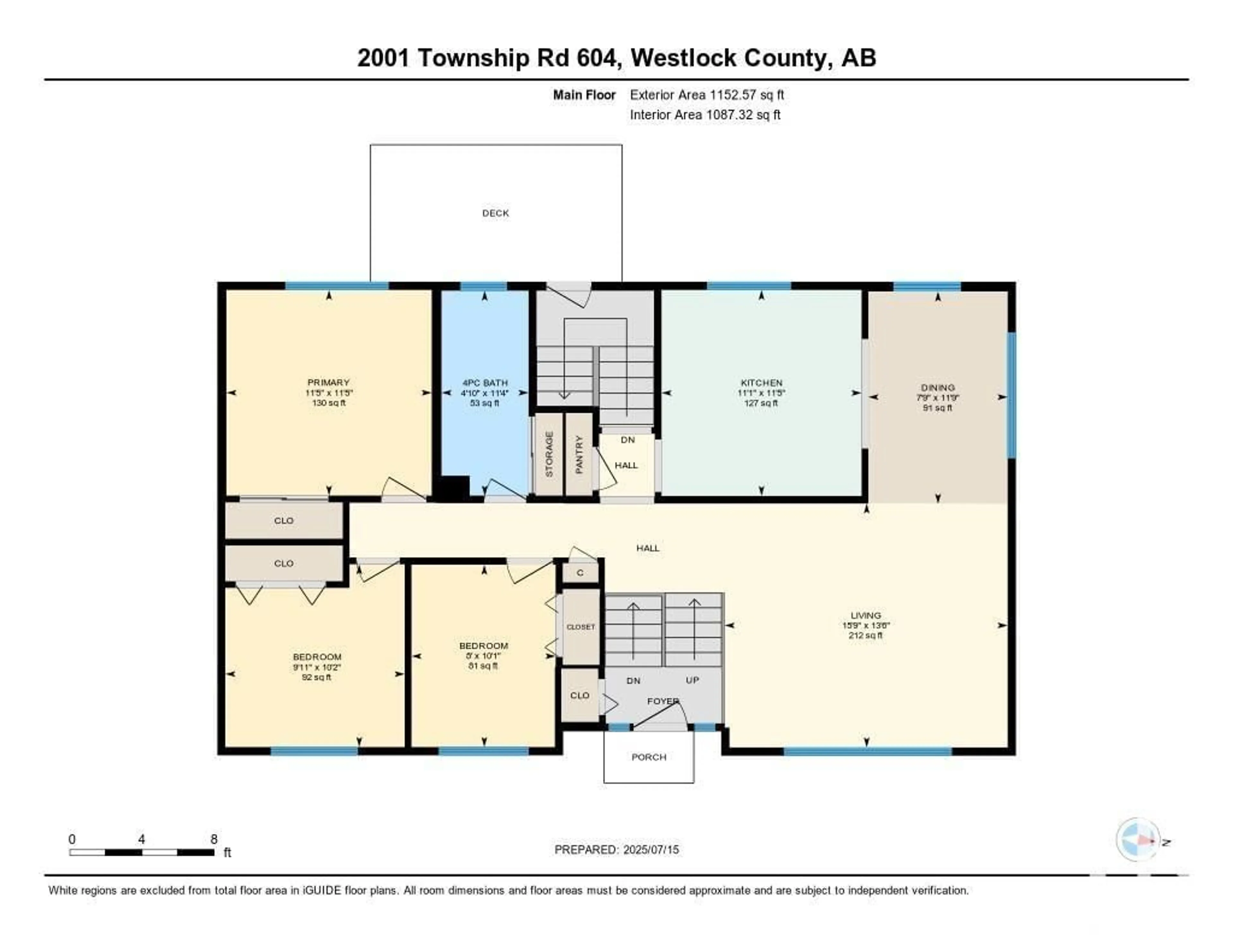 Floor plan for 2001 TWP RD 604, Rural Westlock County Alberta T7P2N9