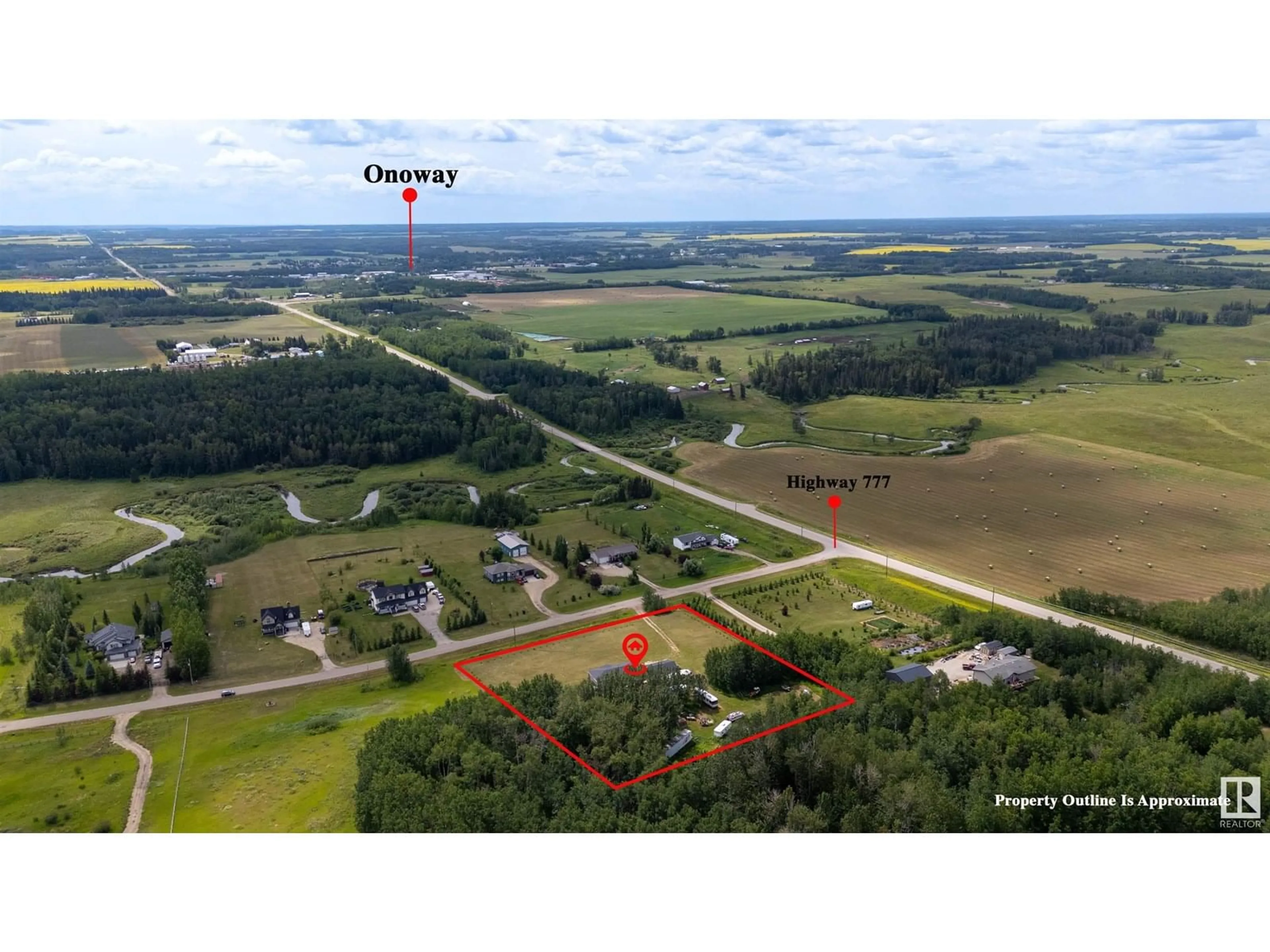 A pic from outside/outdoor area/front of a property/back of a property/a pic from drone, unknown for 55109 - 422 HWY 777, Rural Lac Ste. Anne County Alberta T0E1V0