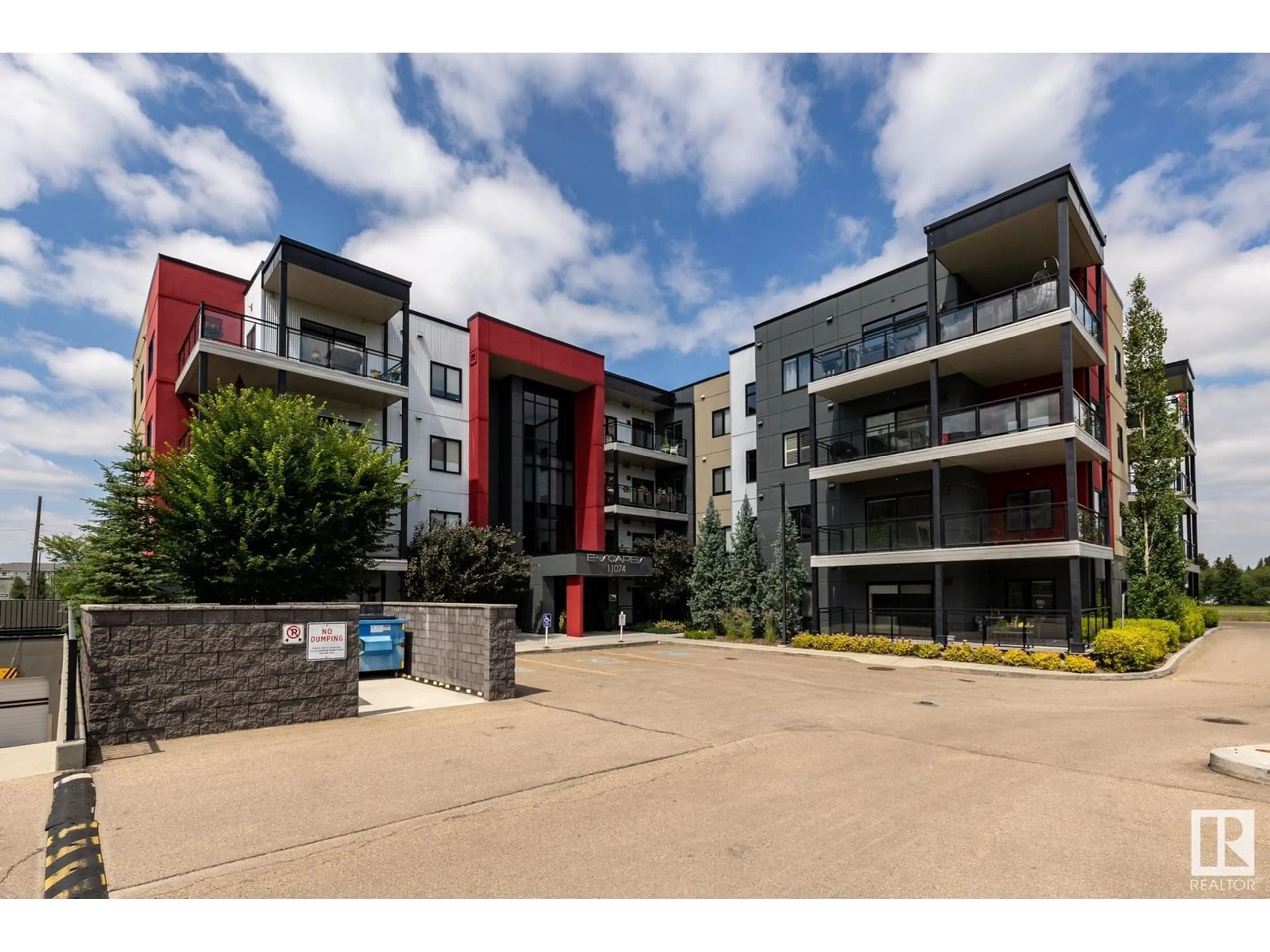 A pic from outside/outdoor area/front of a property/back of a property/a pic from drone, unknown for 232 - 11074 ELLERSLIE RD, Edmonton Alberta T6W2C2