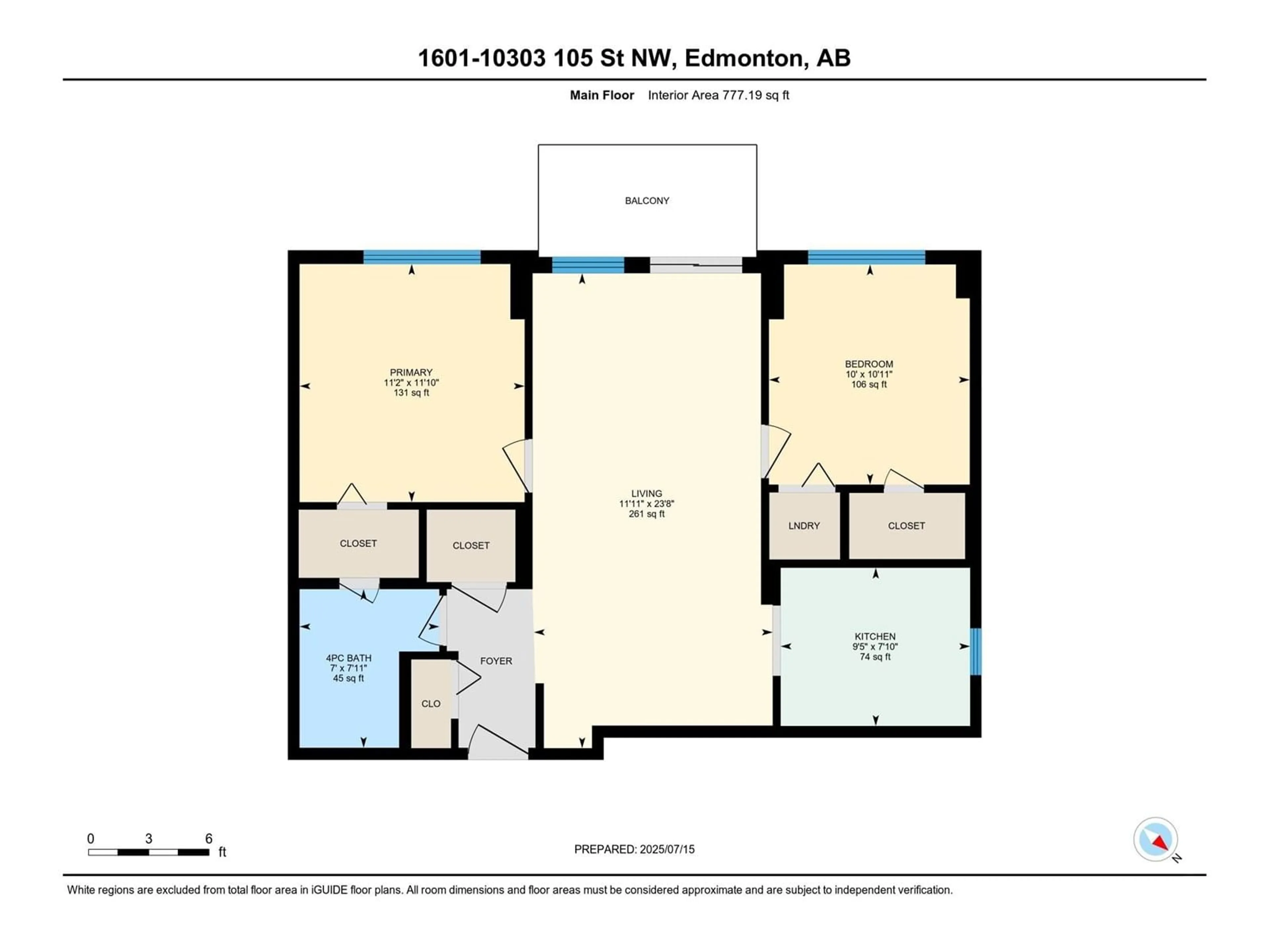 Floor plan for 1601 105 ST NW, Edmonton Alberta T5J5G3