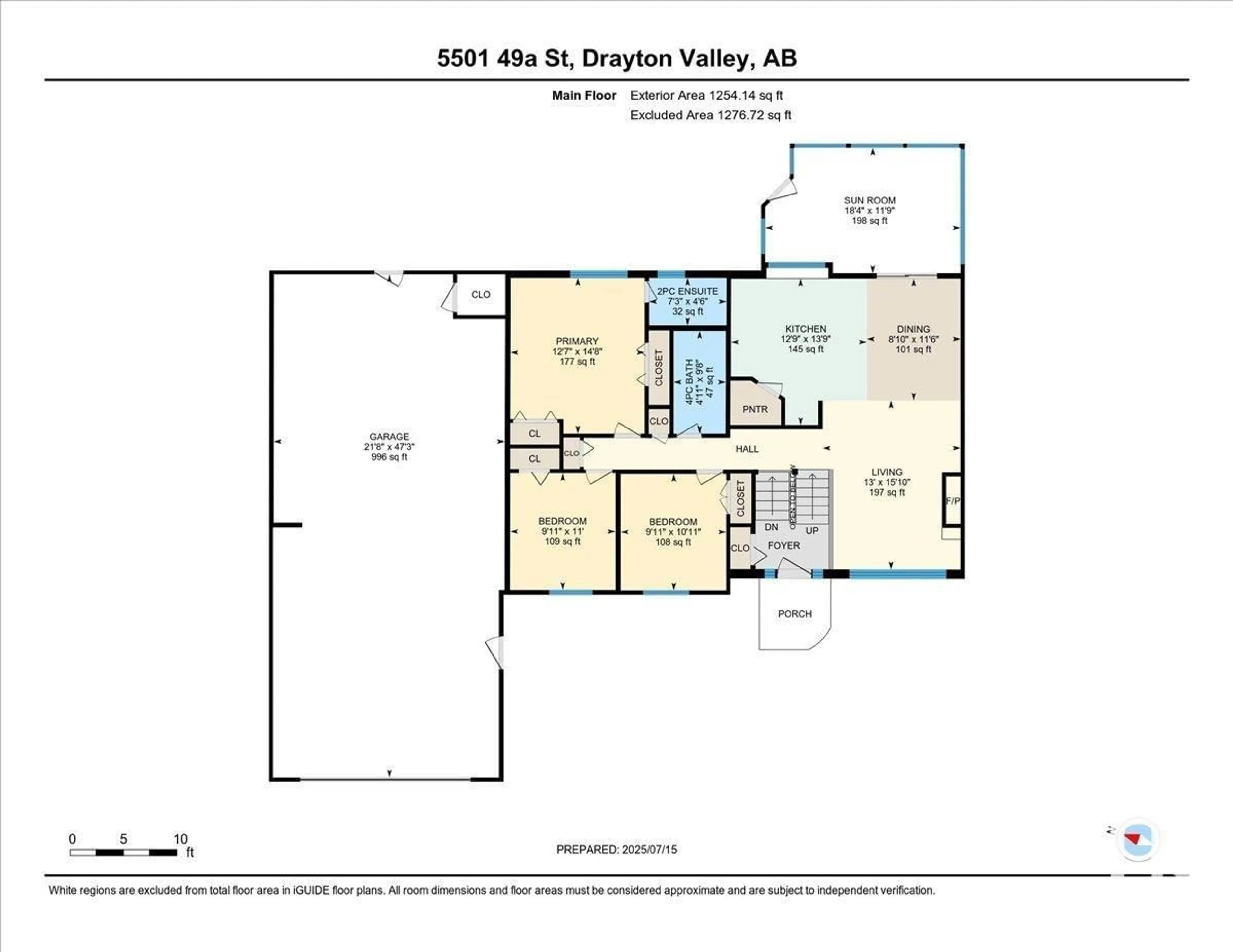 Floor plan for 5501 49A STREET, Drayton Valley Alberta T7A1A3