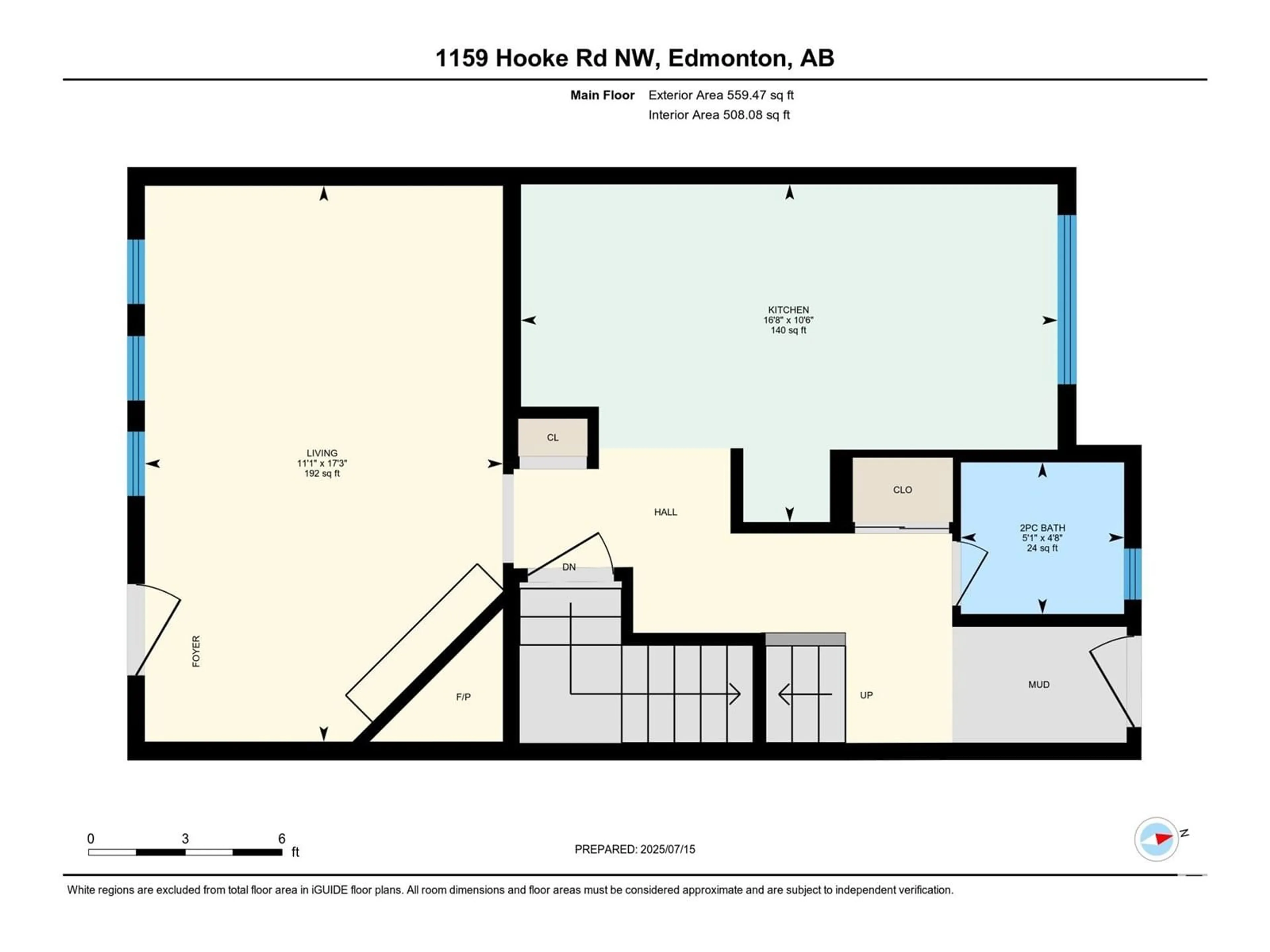 Floor plan for 1159 HOOKE RD, Edmonton Alberta T5A4A5
