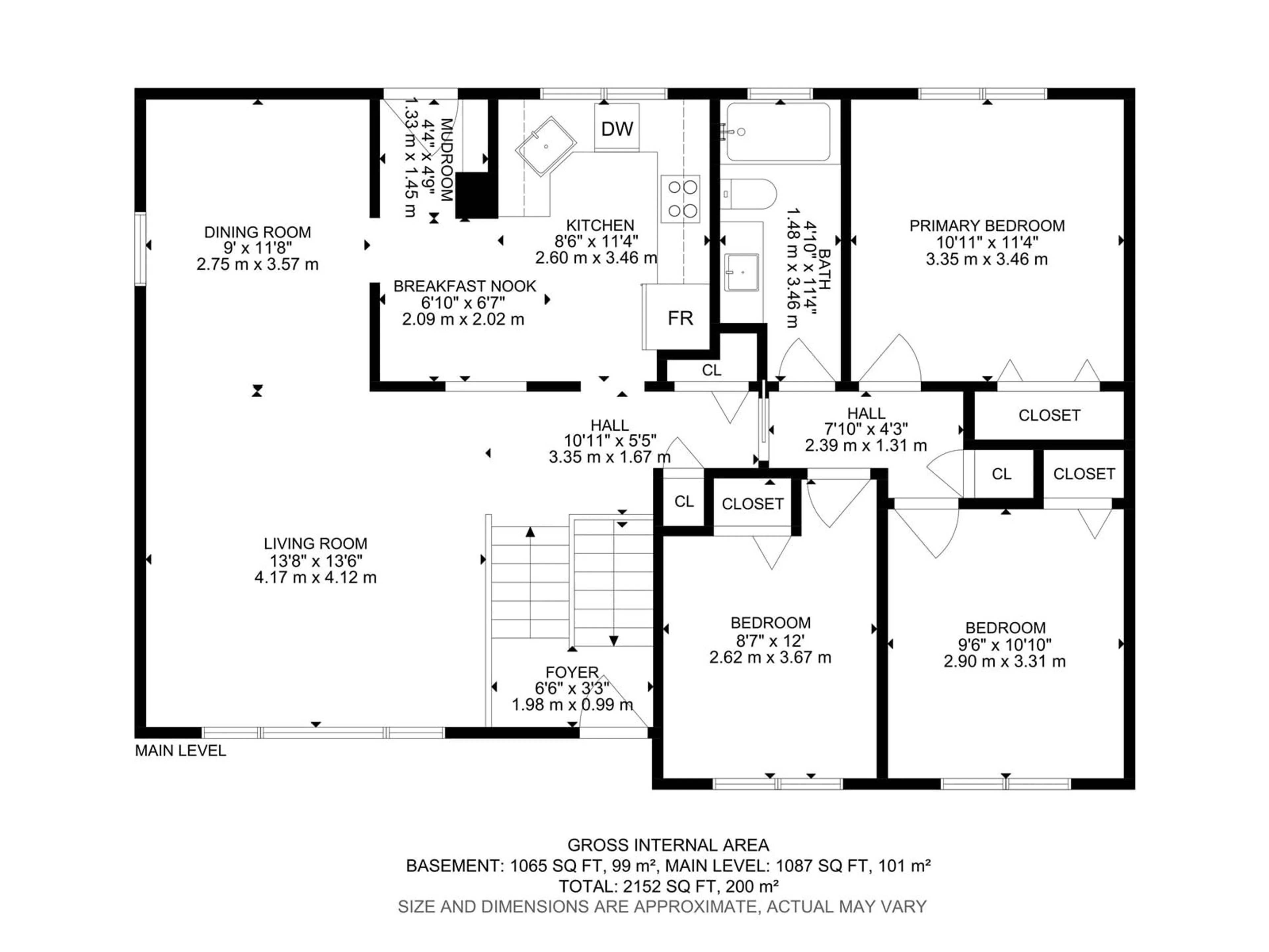 Floor plan for 14936 81 ST, Edmonton Alberta T5C1P5