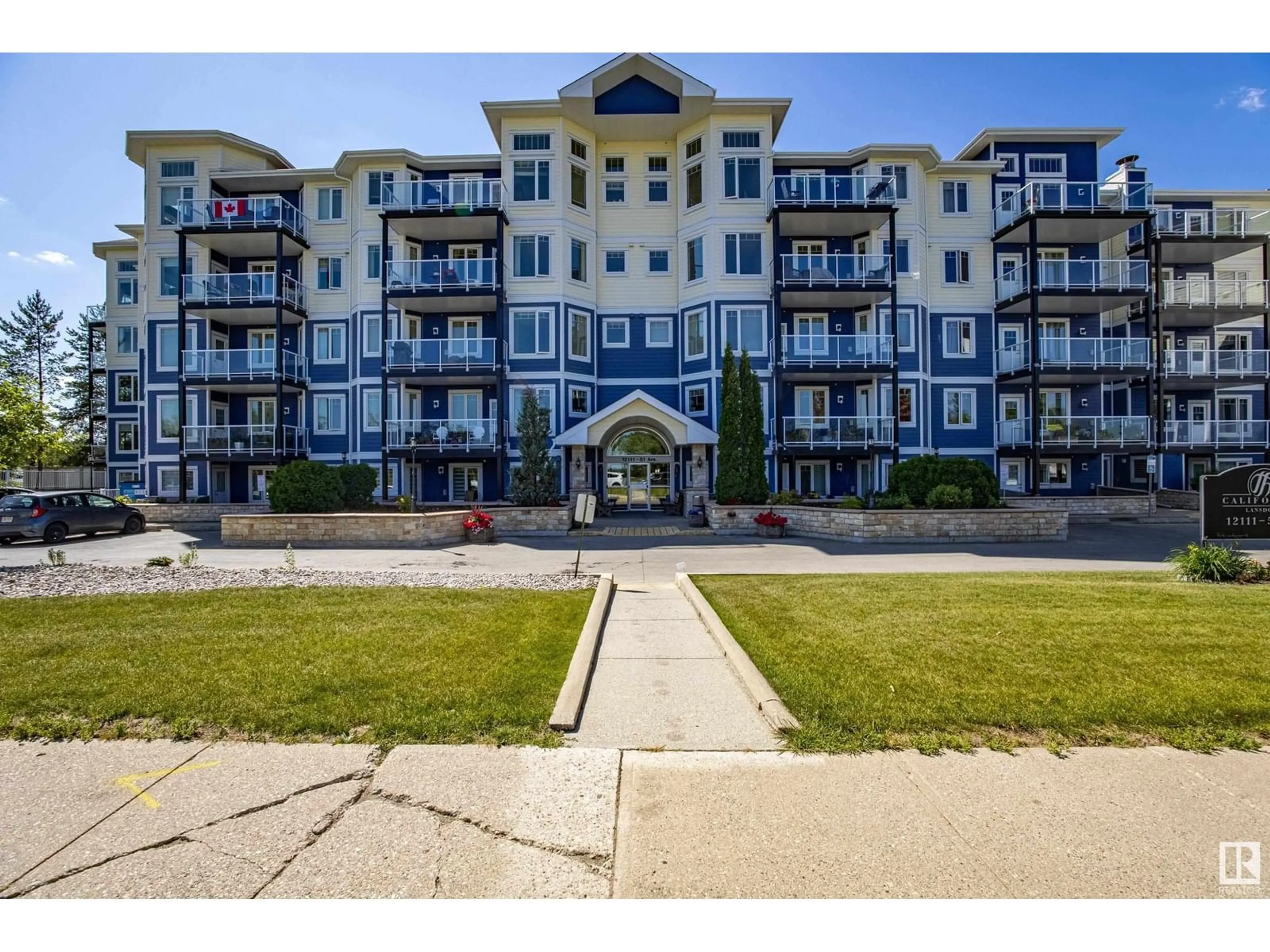 A pic from outside/outdoor area/front of a property/back of a property/a pic from drone, water/lake/river/ocean view for #102 - 12111 51 AV, Edmonton Alberta T6H6A3