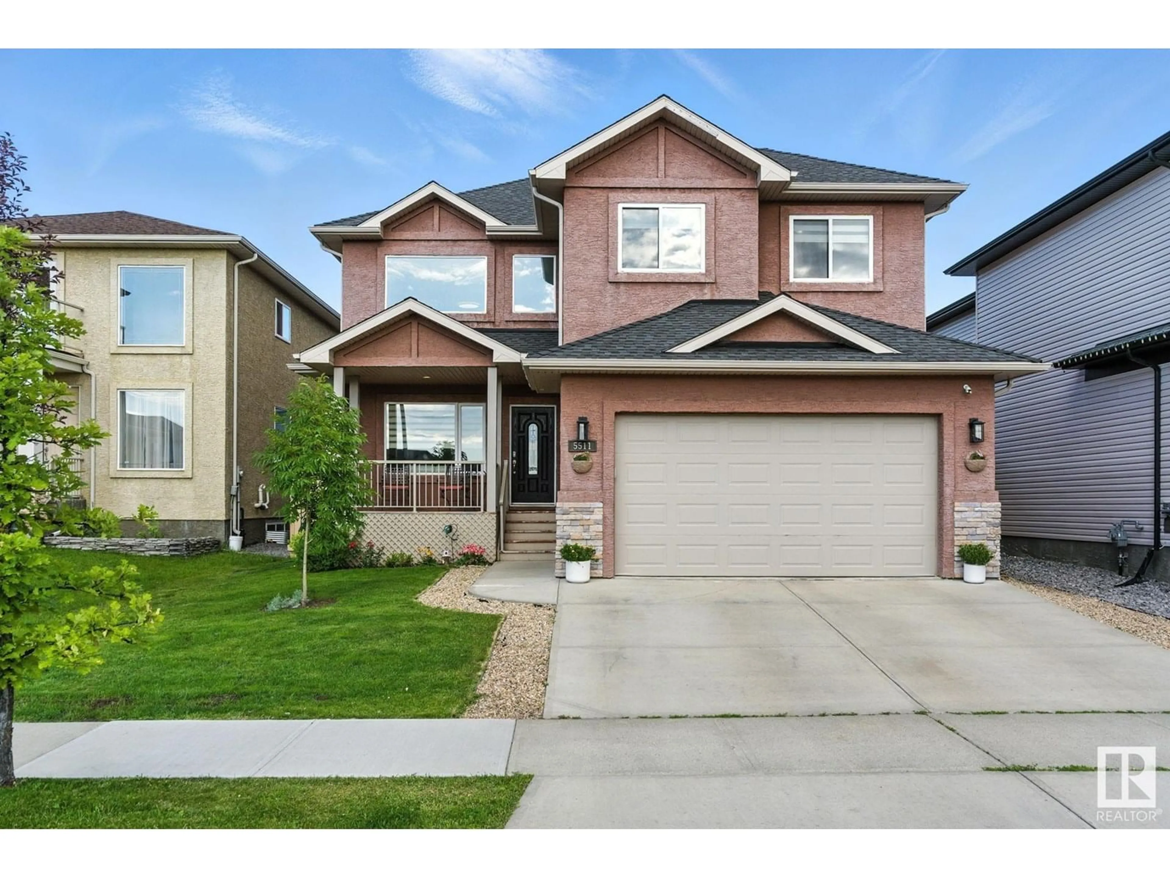 Home with brick exterior material, street for 5511 42 ST, Beaumont Alberta T4X0E4