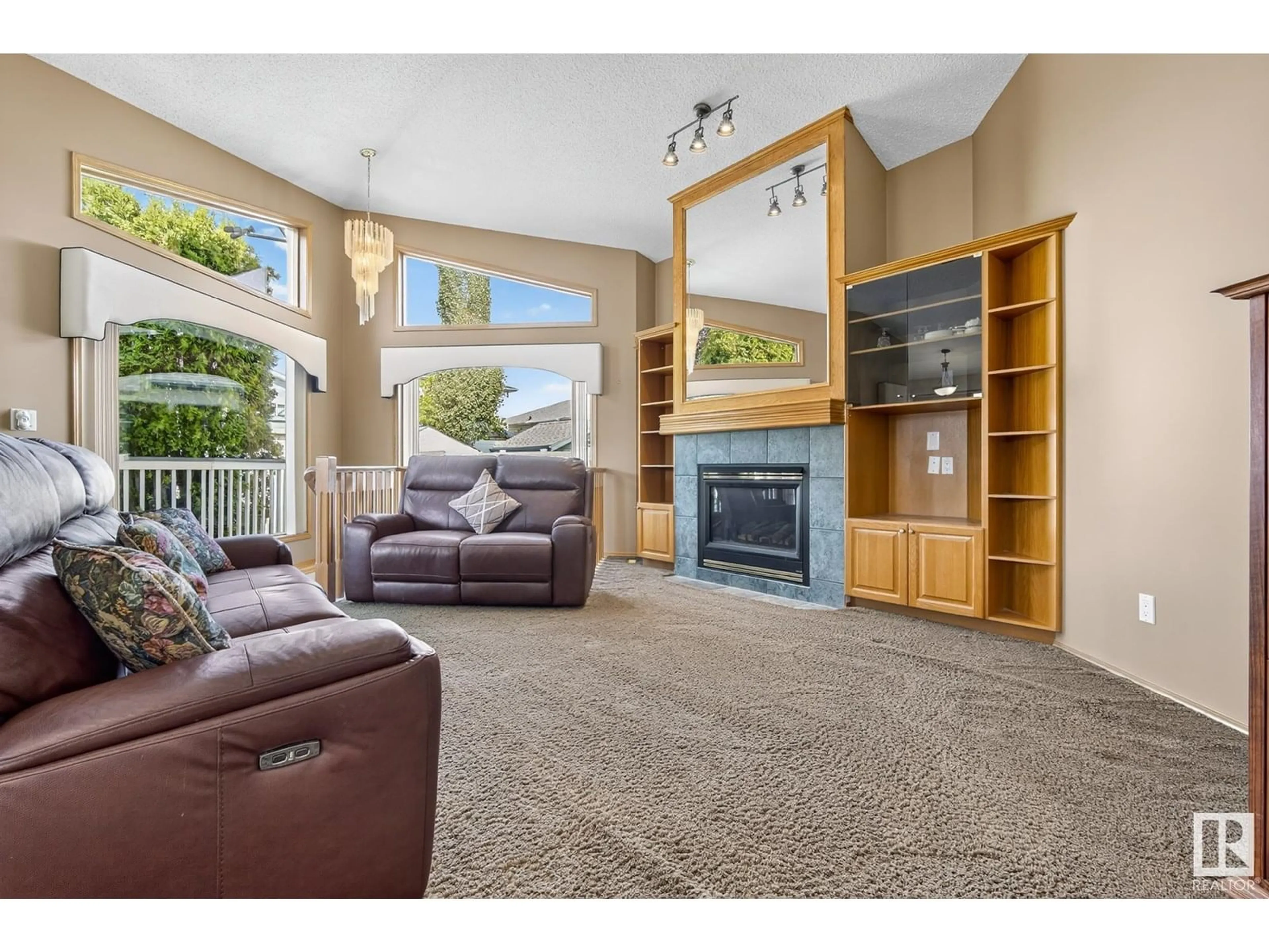 Living room with furniture, unknown for 5052 152A AV, Edmonton Alberta T5A5E7