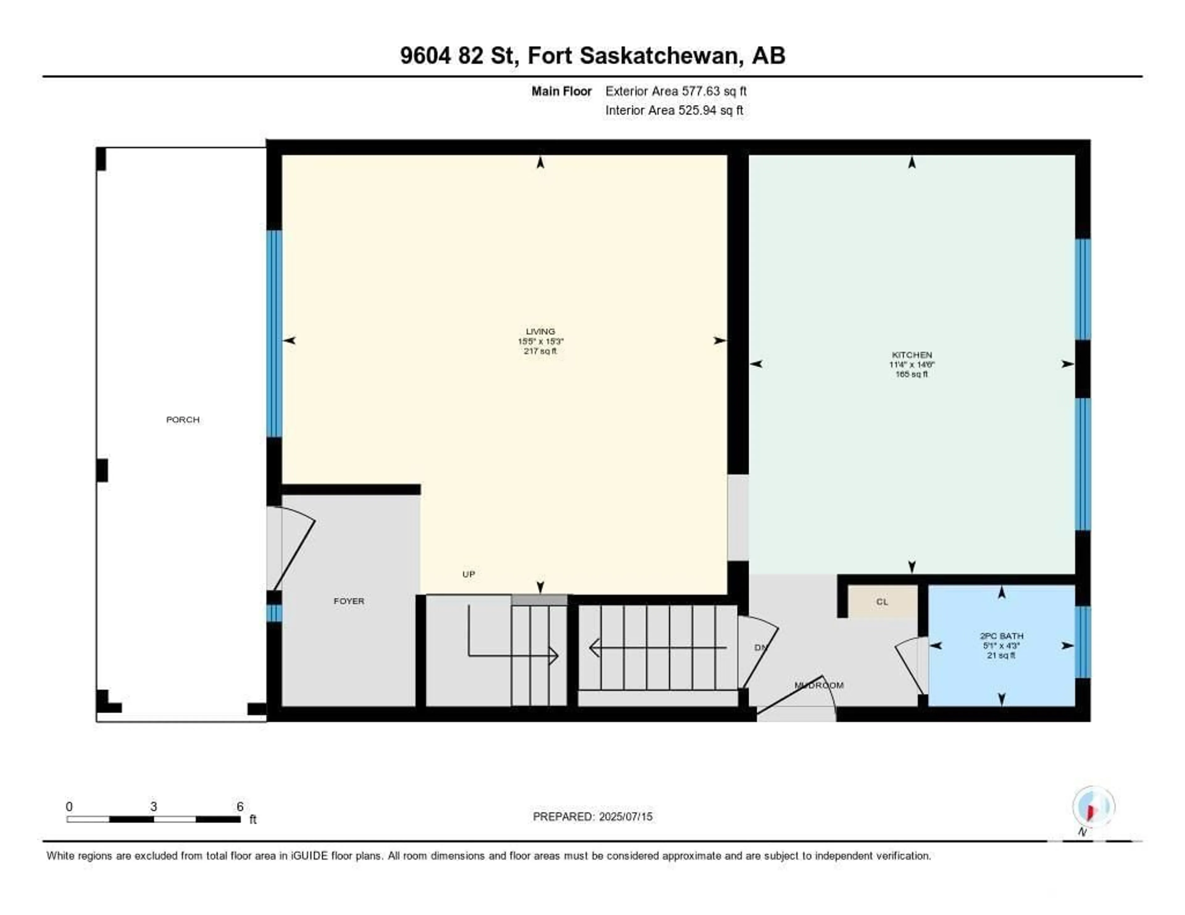 Floor plan for 9604 82 ST, Fort Saskatchewan Alberta T8L3J2