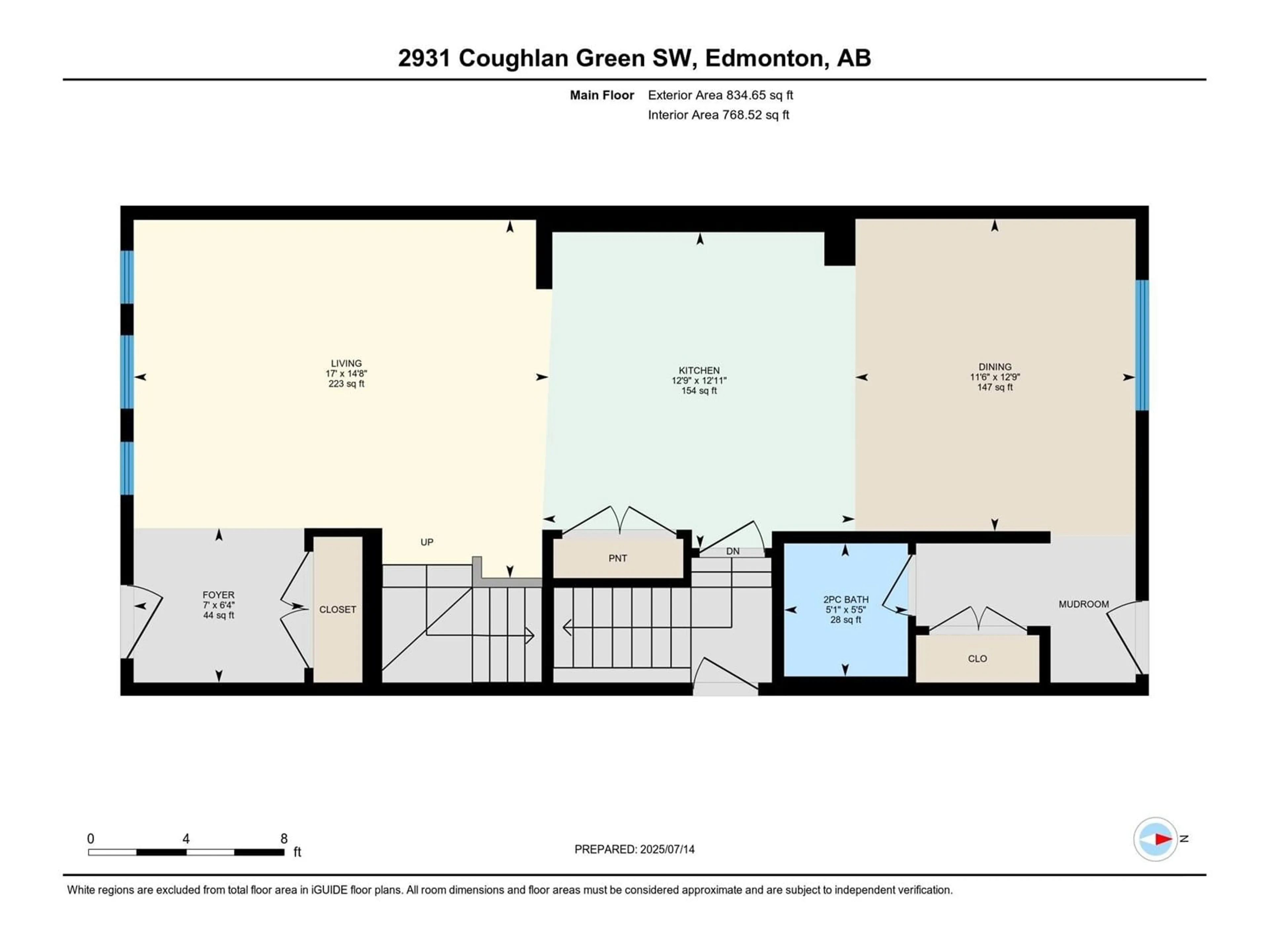 Floor plan for GR SW - 2931 COUGHLAN GREEN, Edmonton Alberta T6W3X6