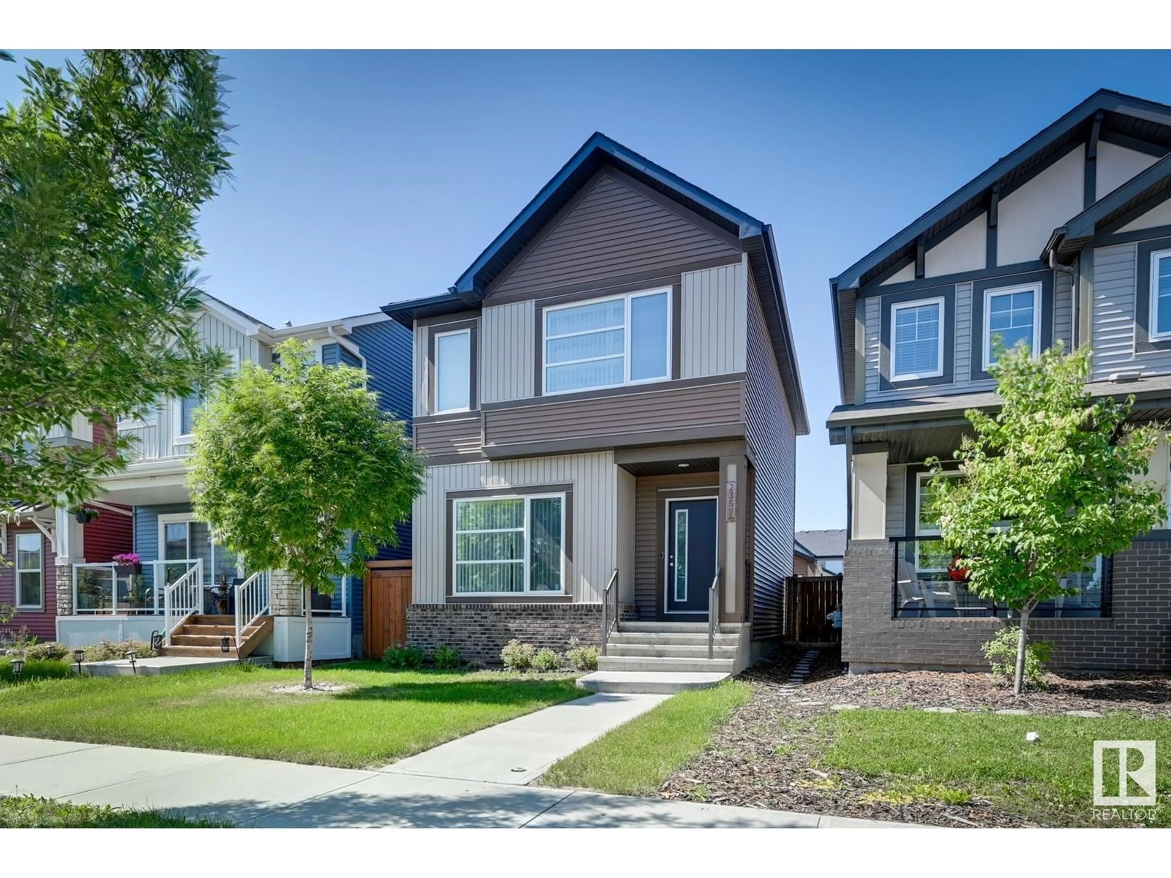 Home with vinyl exterior material, street for 2359 CASEY CR, Edmonton Alberta T6W3N1