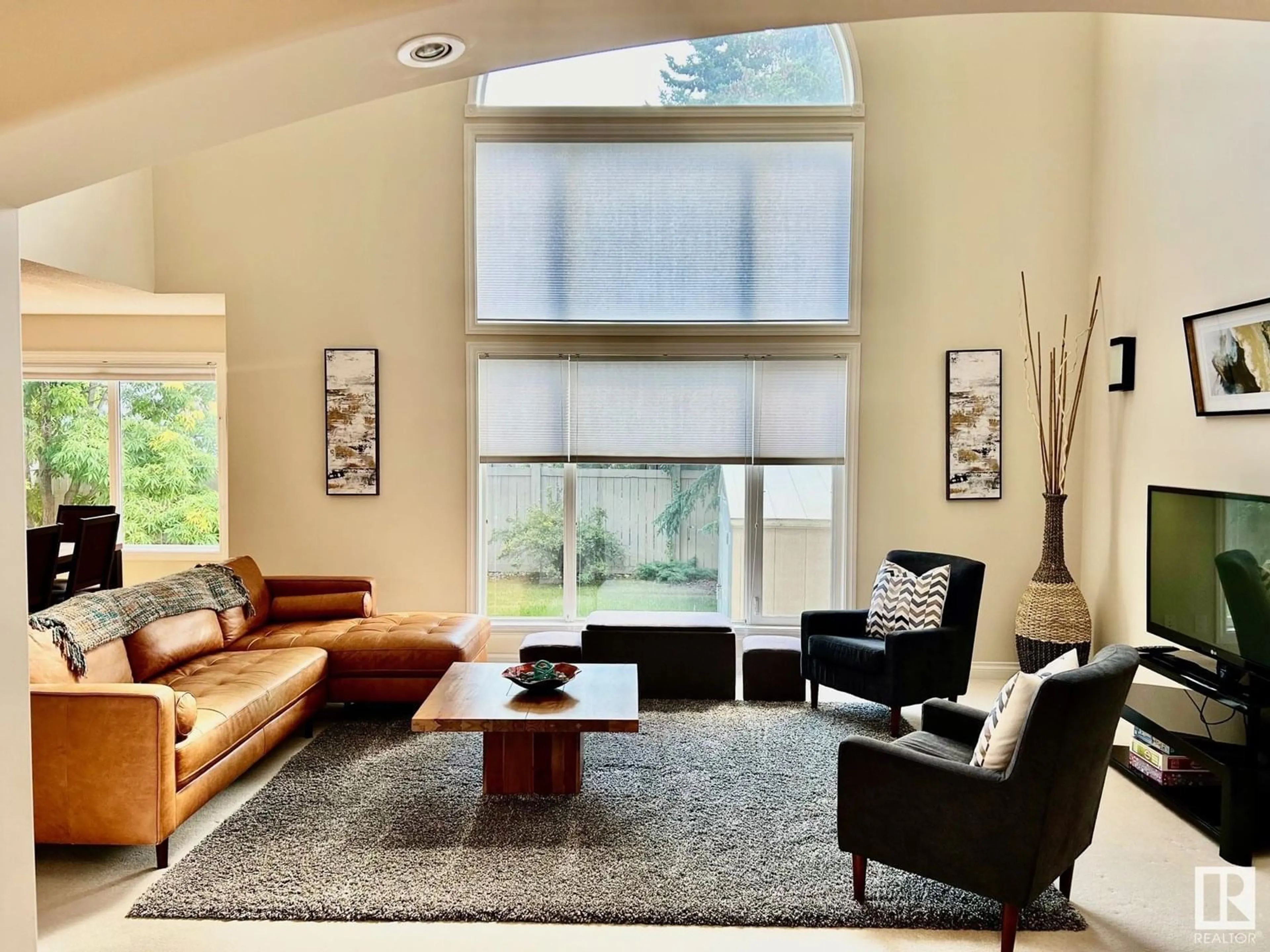 Living room with furniture, unknown for 11551 14 AV, Edmonton Alberta T6J7B3