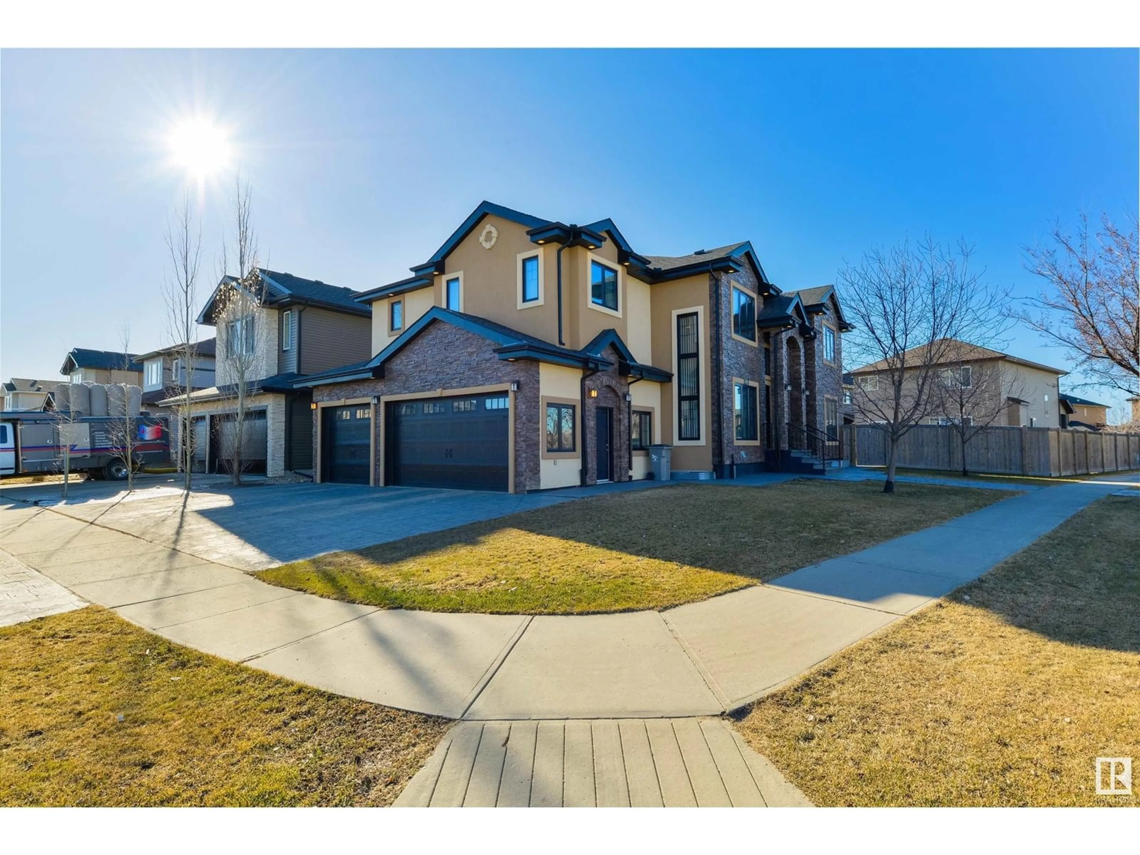 Home with brick exterior material, street for 6111 56 AV, Beaumont Alberta T4X0H3