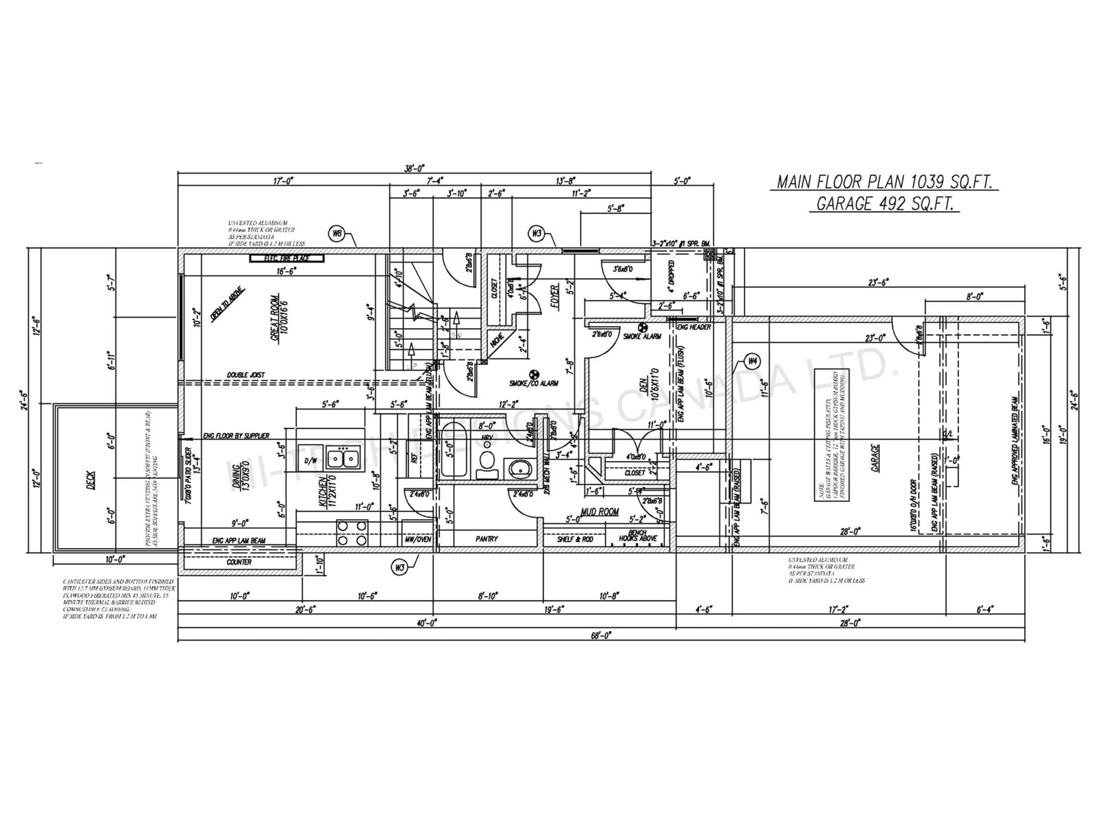 Floor plan for 45 ELDRIDGE POINT, St. Albert Alberta T8N8C4