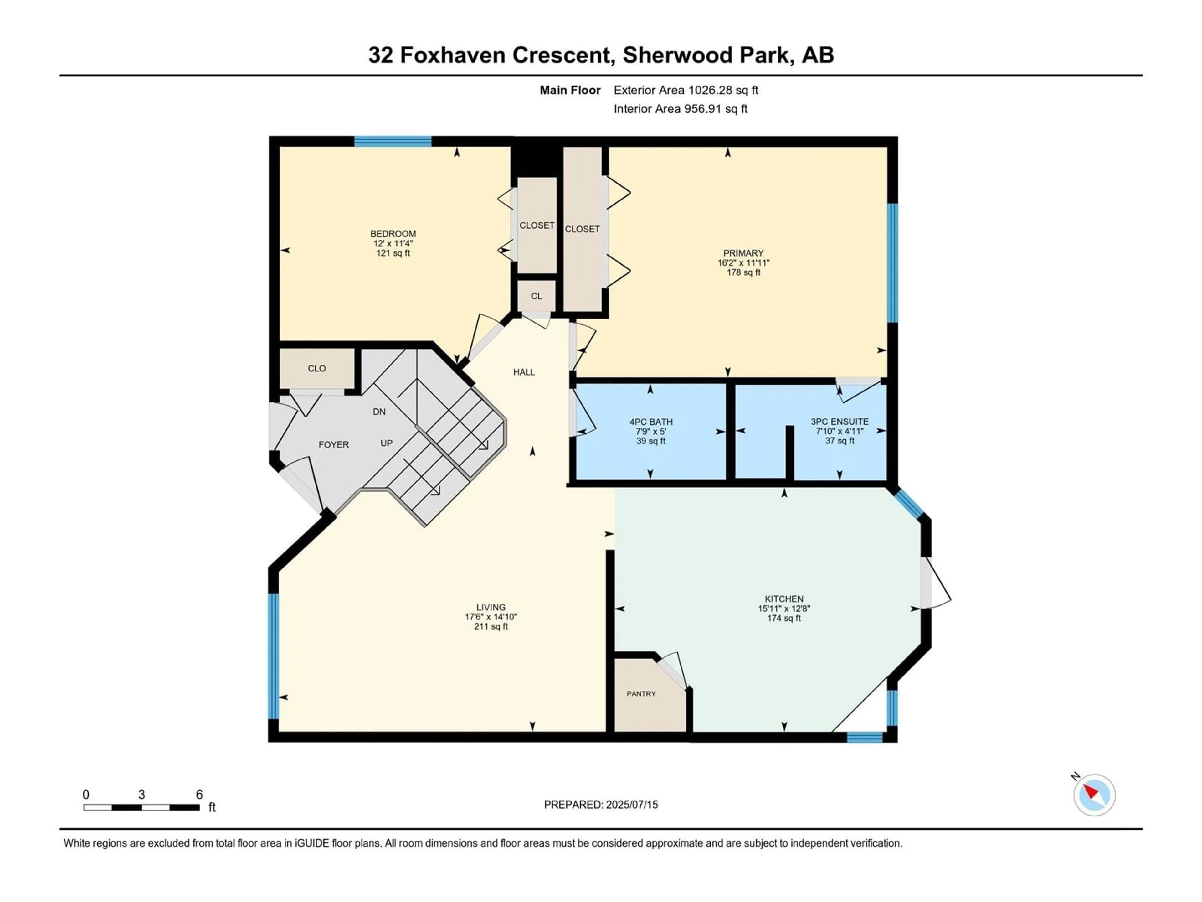 Floor plan for 32 FOXHAVEN CO, Sherwood Park Alberta T8A5X1