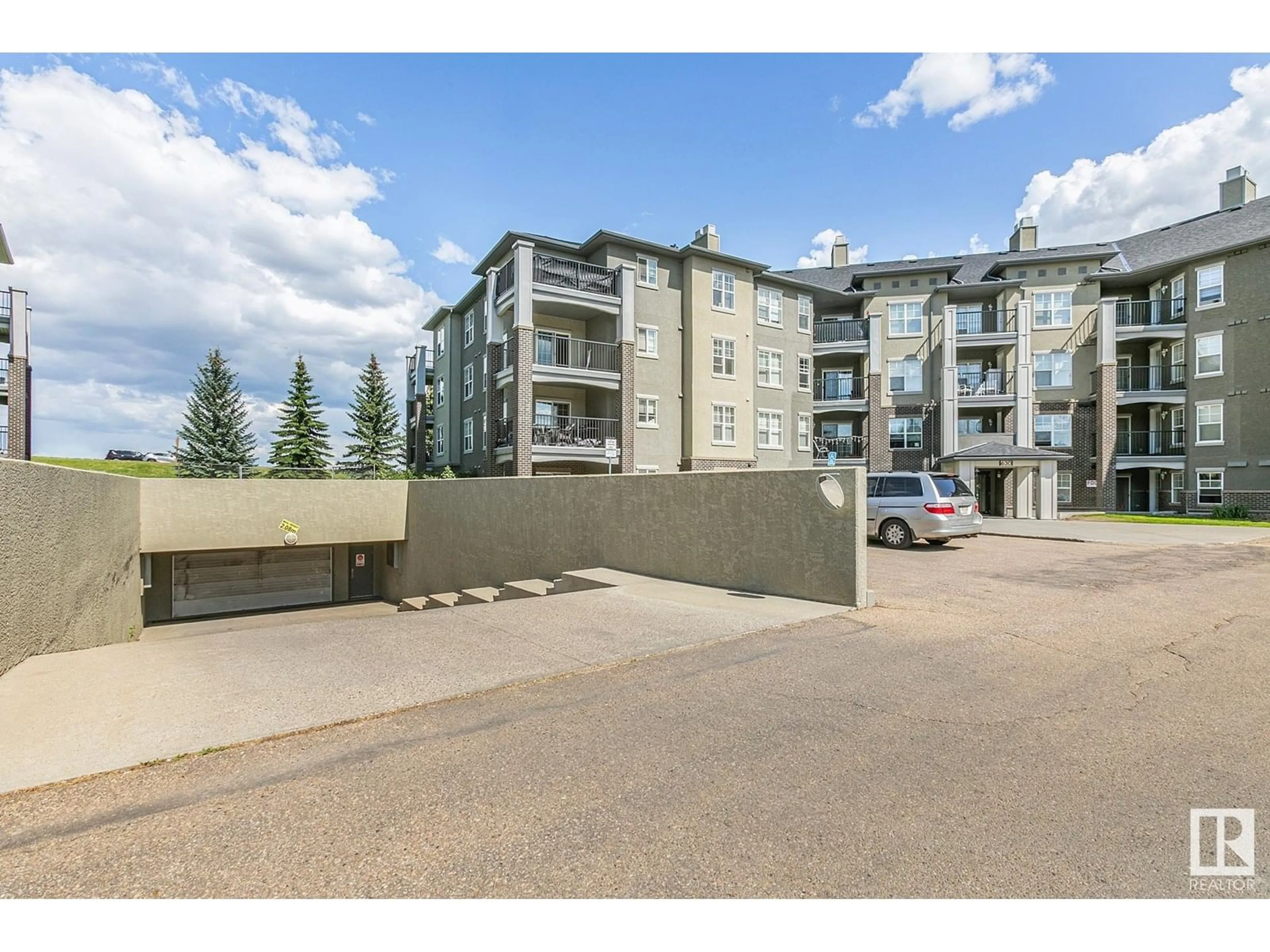 A pic from outside/outdoor area/front of a property/back of a property/a pic from drone, unknown for #112 - 630 MCALLISTER LO, Edmonton Alberta T6W1N3