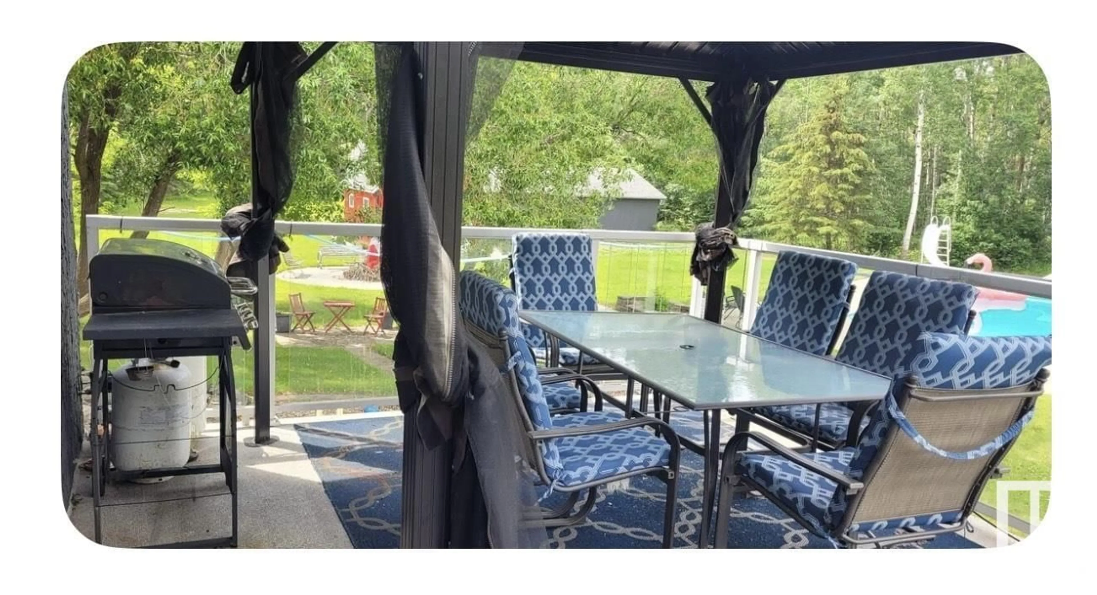 Patio, water/lake/river/ocean view for 51502 RANGE ROAD 264, Rural Parkland County Alberta T7Y1E3