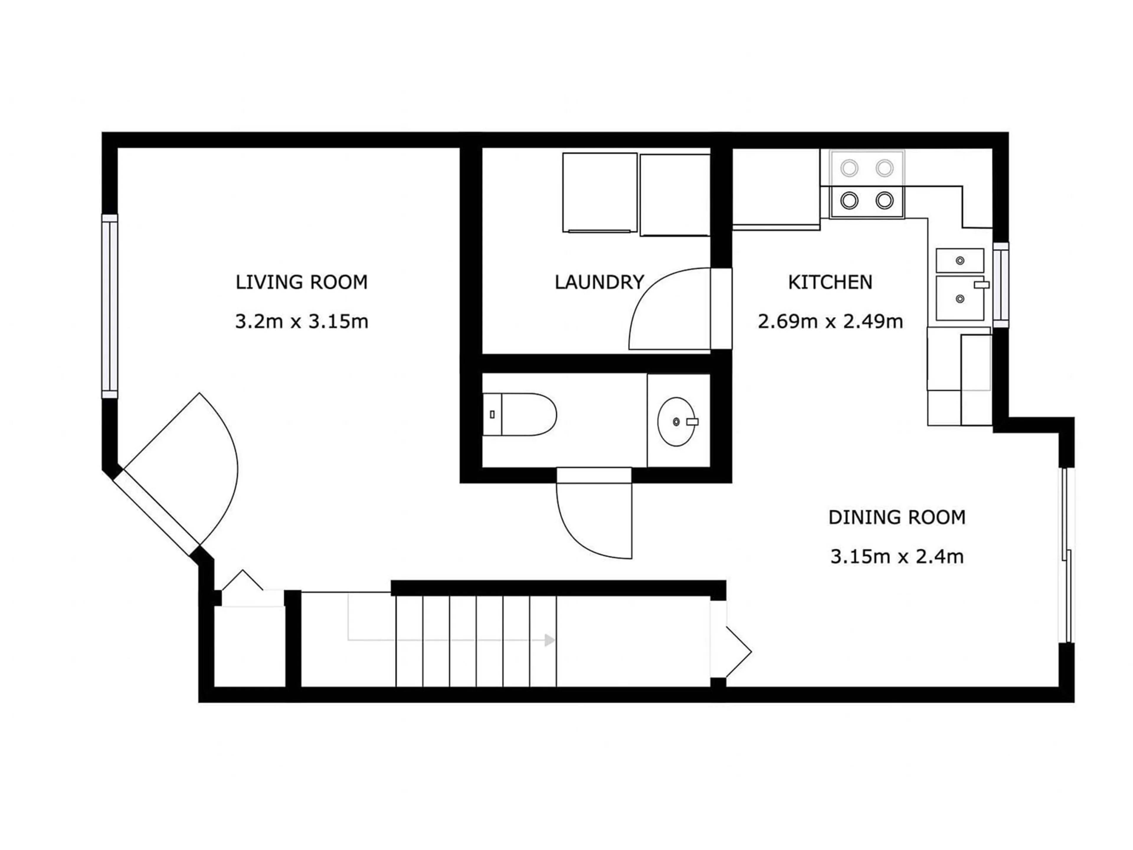Floor plan for 610 - 1305 KING ST, Spruce Grove Alberta T7X4J9