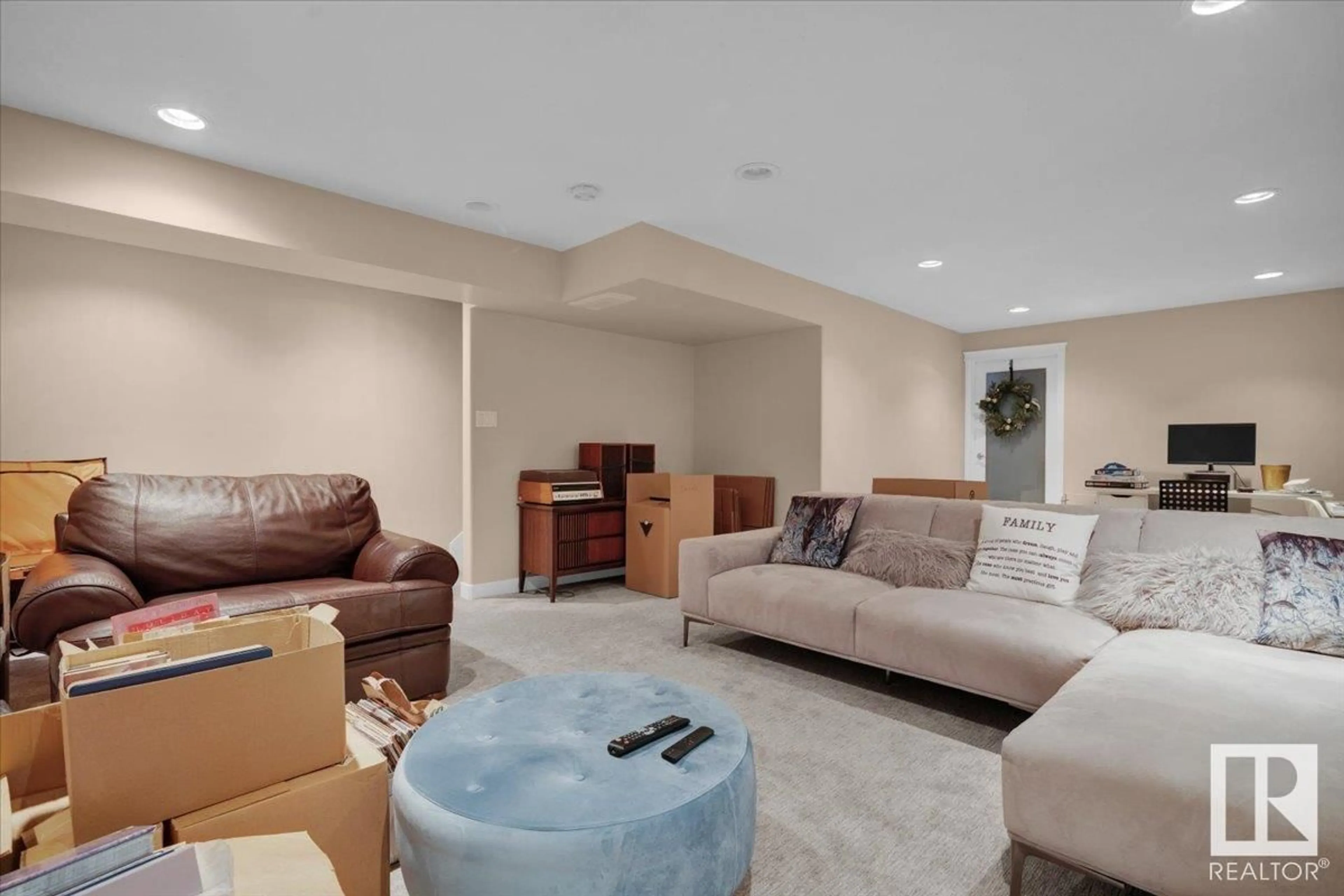 Living room with furniture, unknown for #6 - 4367 VETERANS WY NW, Edmonton Alberta T5E6N4