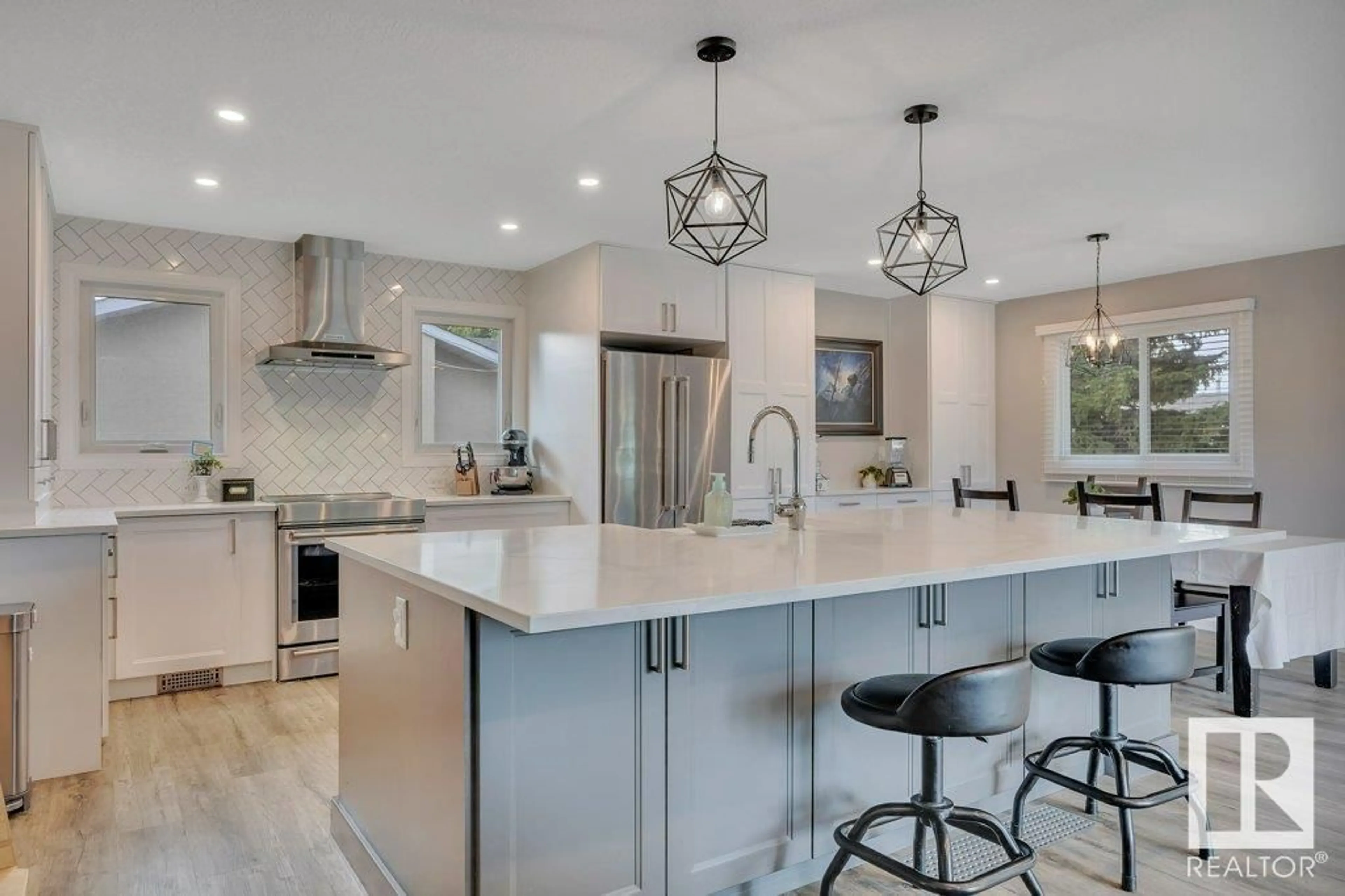 Open concept kitchen, ceramic/tile floor for 101 ELM CR, Wetaskiwin Alberta T9A2C7