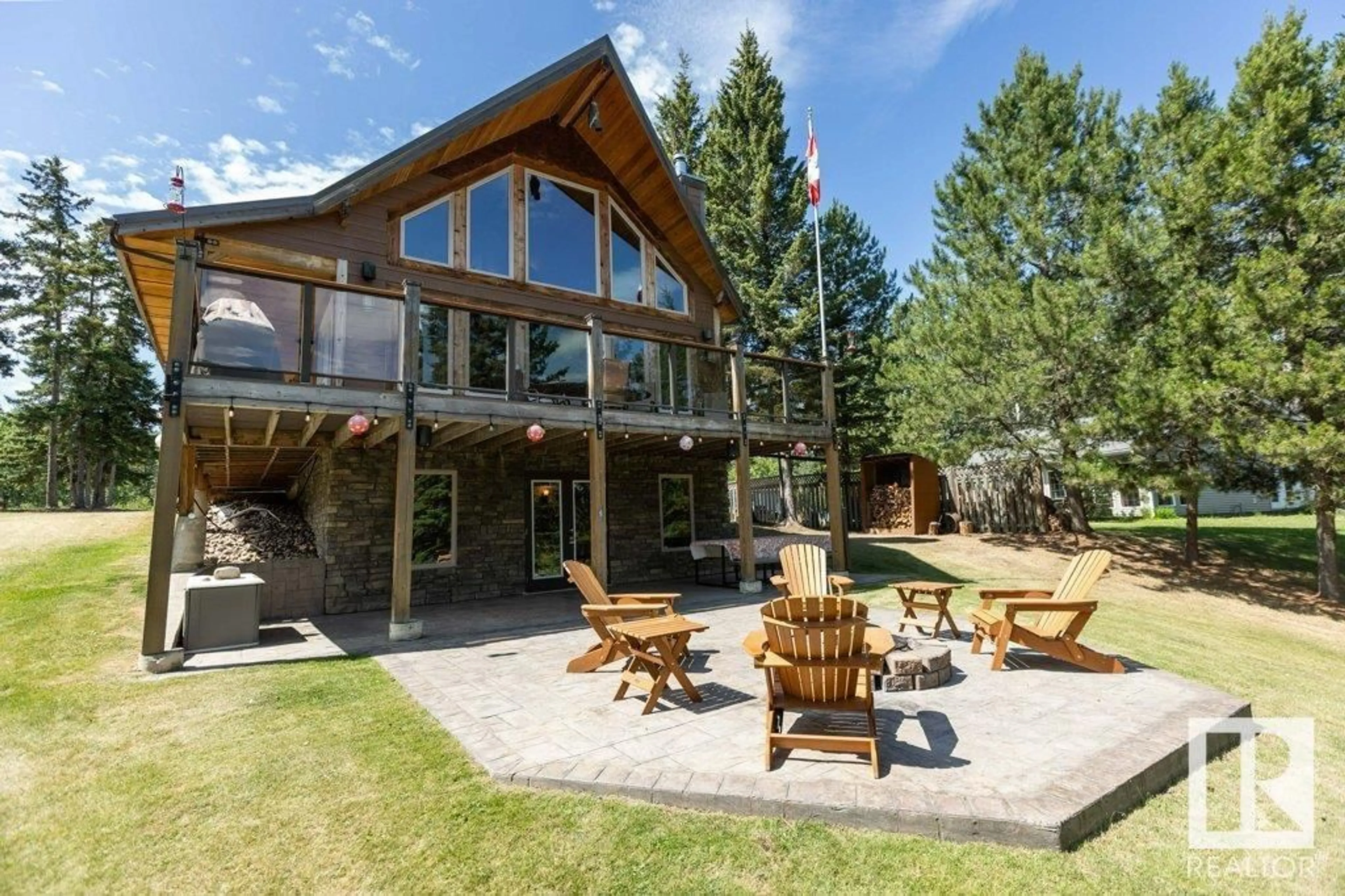 Patio, mountain view for 15156 - 326 OLD TRAIL, Rural Lac La Biche County Alberta T0A2C2