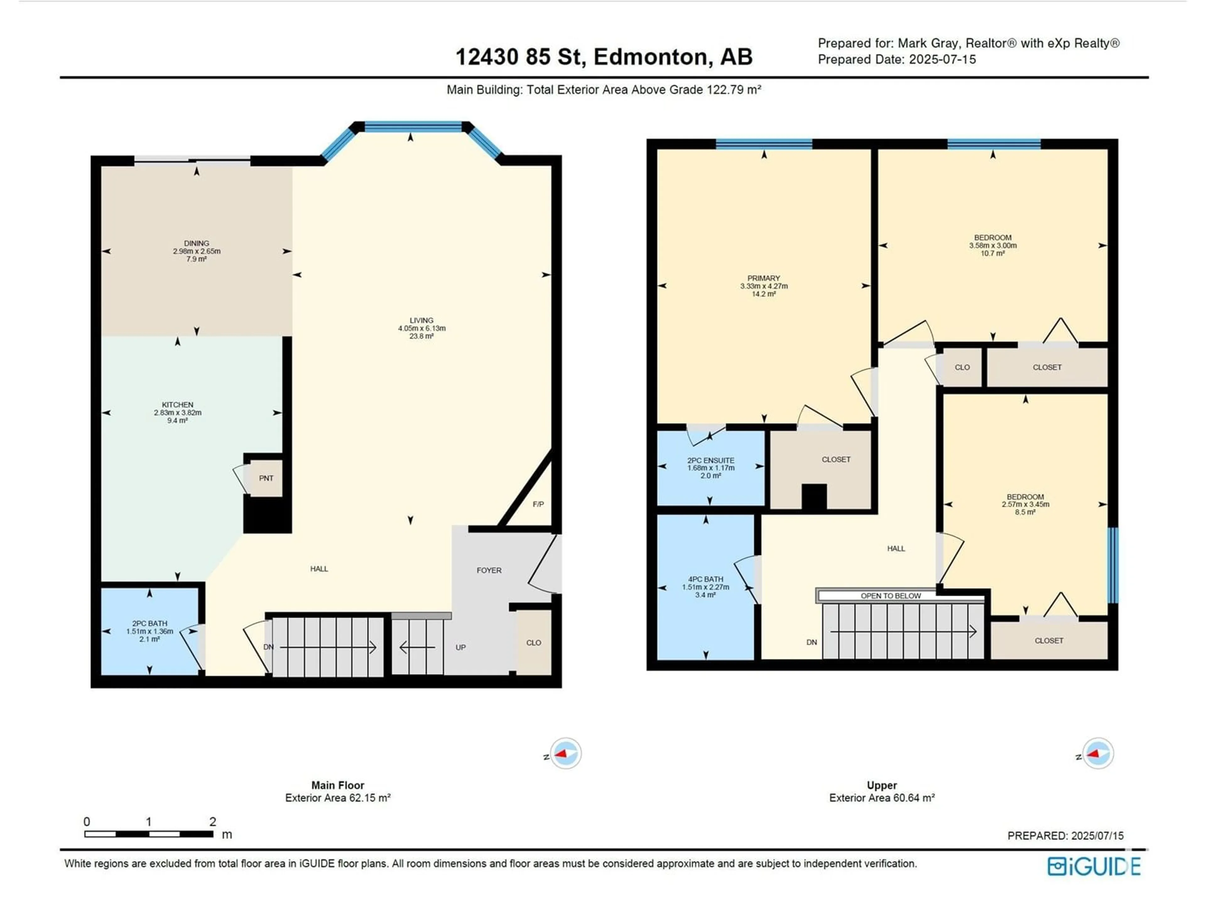Floor plan for 12430 85 ST, Edmonton Alberta T5B3H2