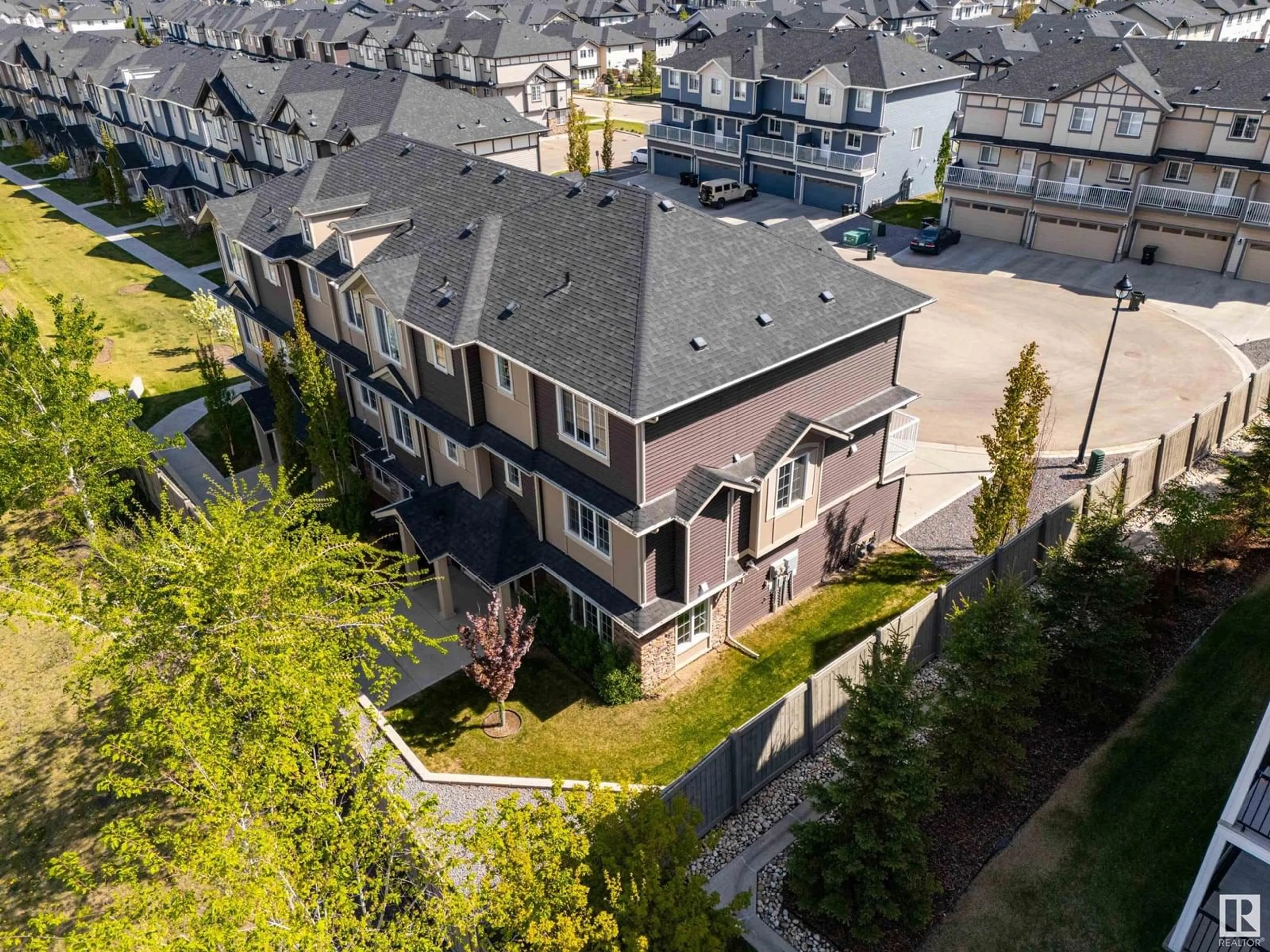 A pic from outside/outdoor area/front of a property/back of a property/a pic from drone, city buildings view from balcony for #4 - 20 AUGUSTINE CR, Sherwood Park Alberta T8H0Z8