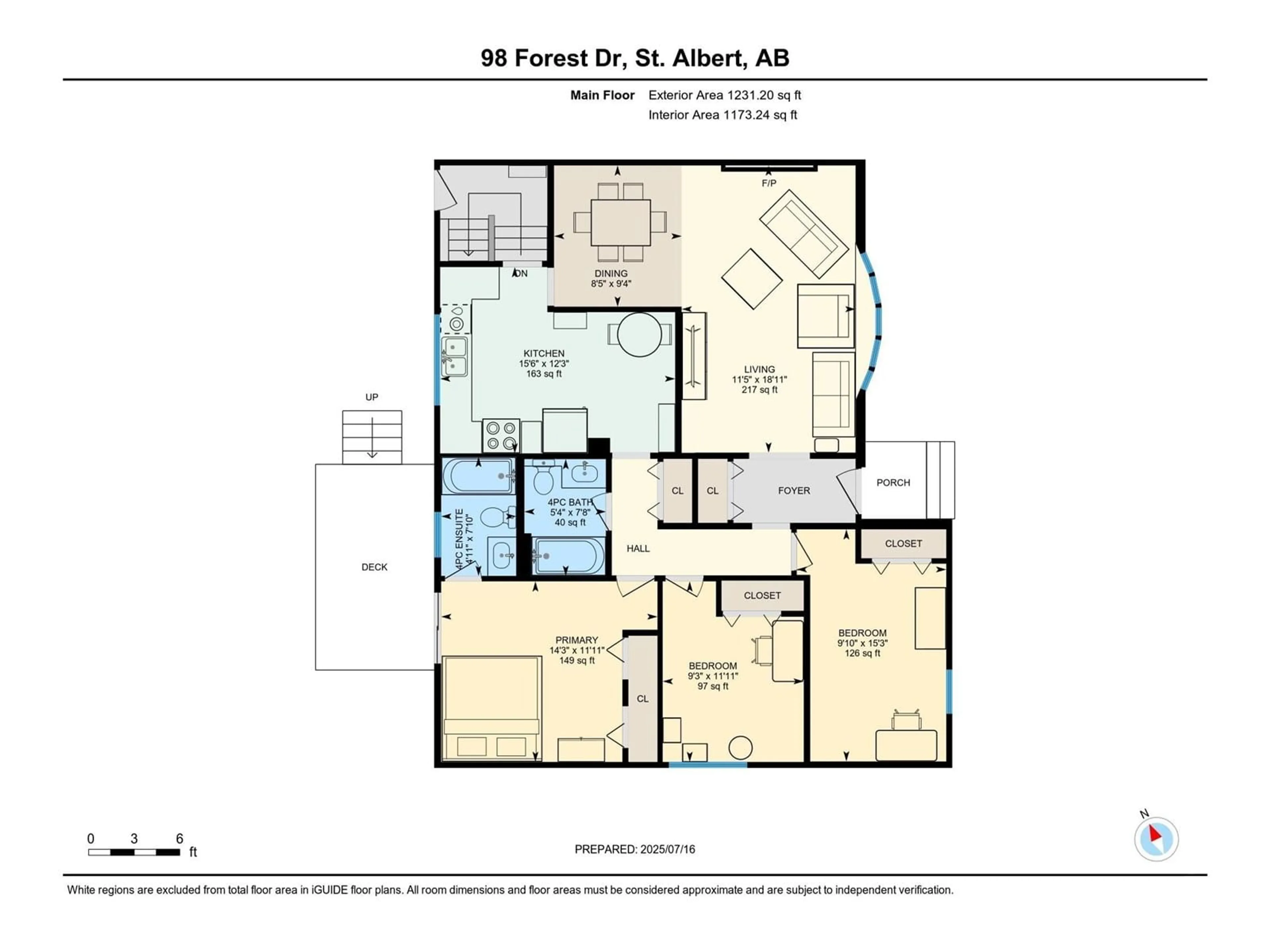 Floor plan for 98 FOREST DR, St. Albert Alberta T8N1Z2