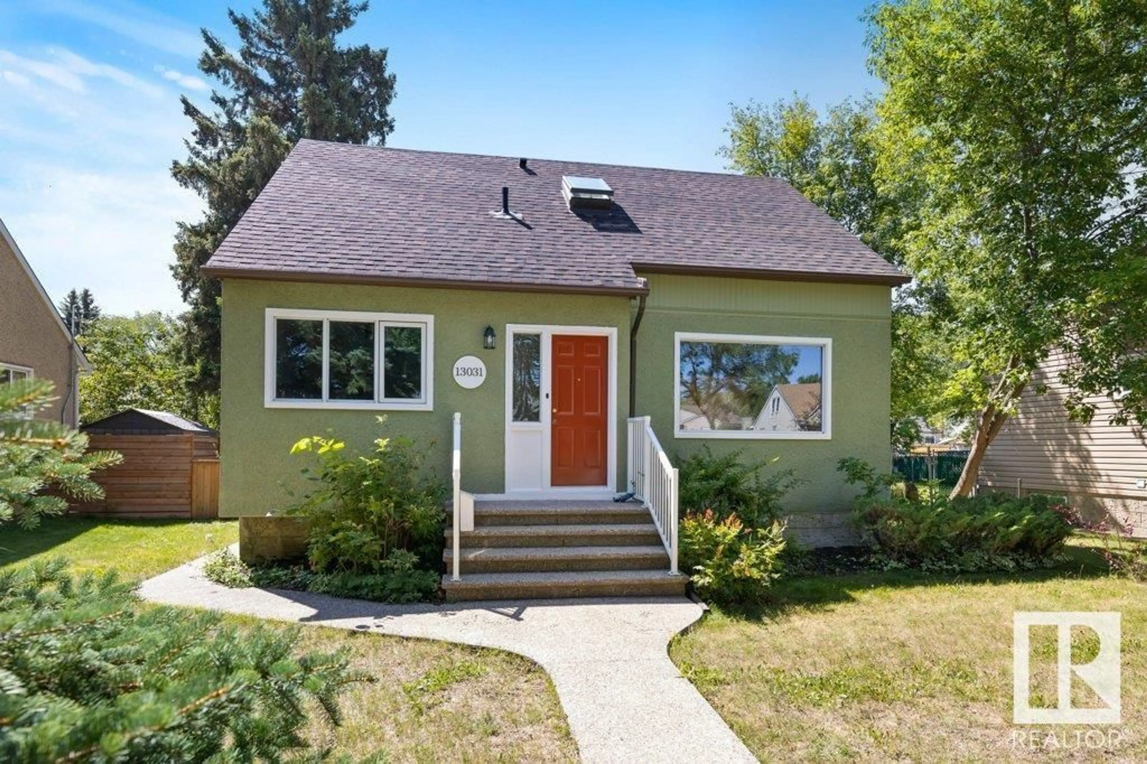 Home with vinyl exterior material, street for NW - 13031 123A AV, Edmonton Alberta T5L2Y8