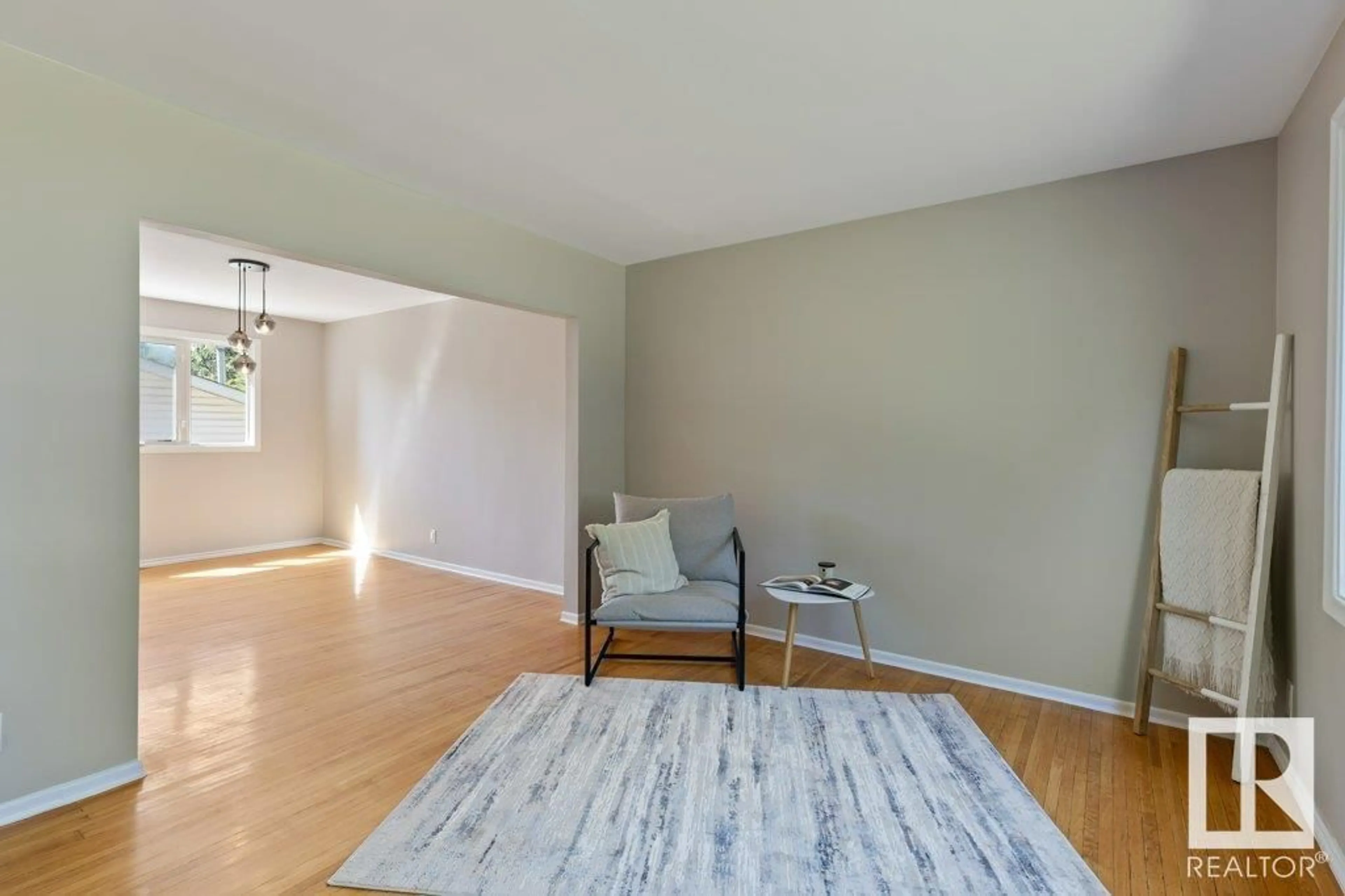 Living room with furniture, unknown for NW - 13031 123A AV, Edmonton Alberta T5L2Y8