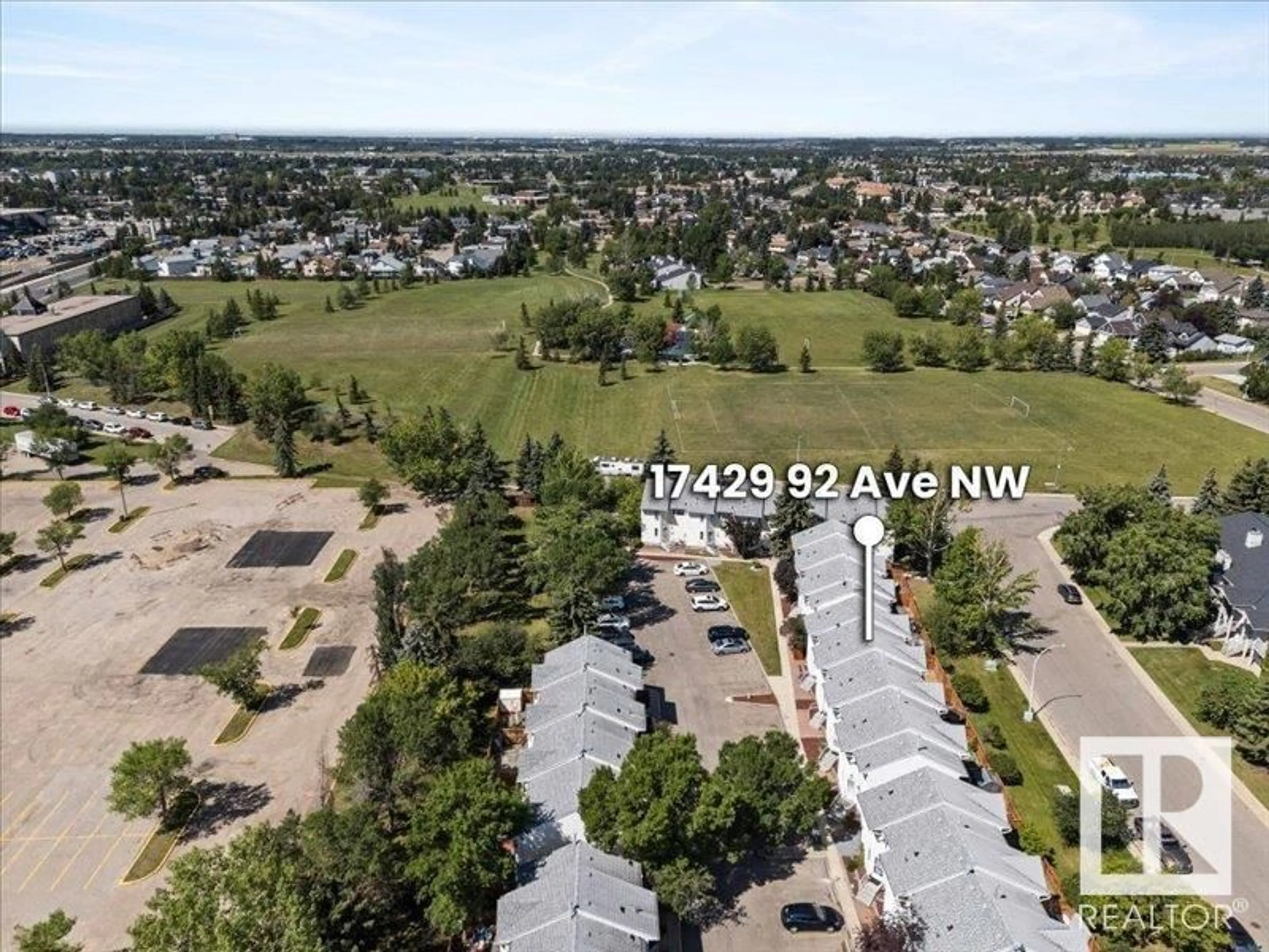 A pic from outside/outdoor area/front of a property/back of a property/a pic from drone, unknown for 17429 92 AV, Edmonton Alberta T5T3W6