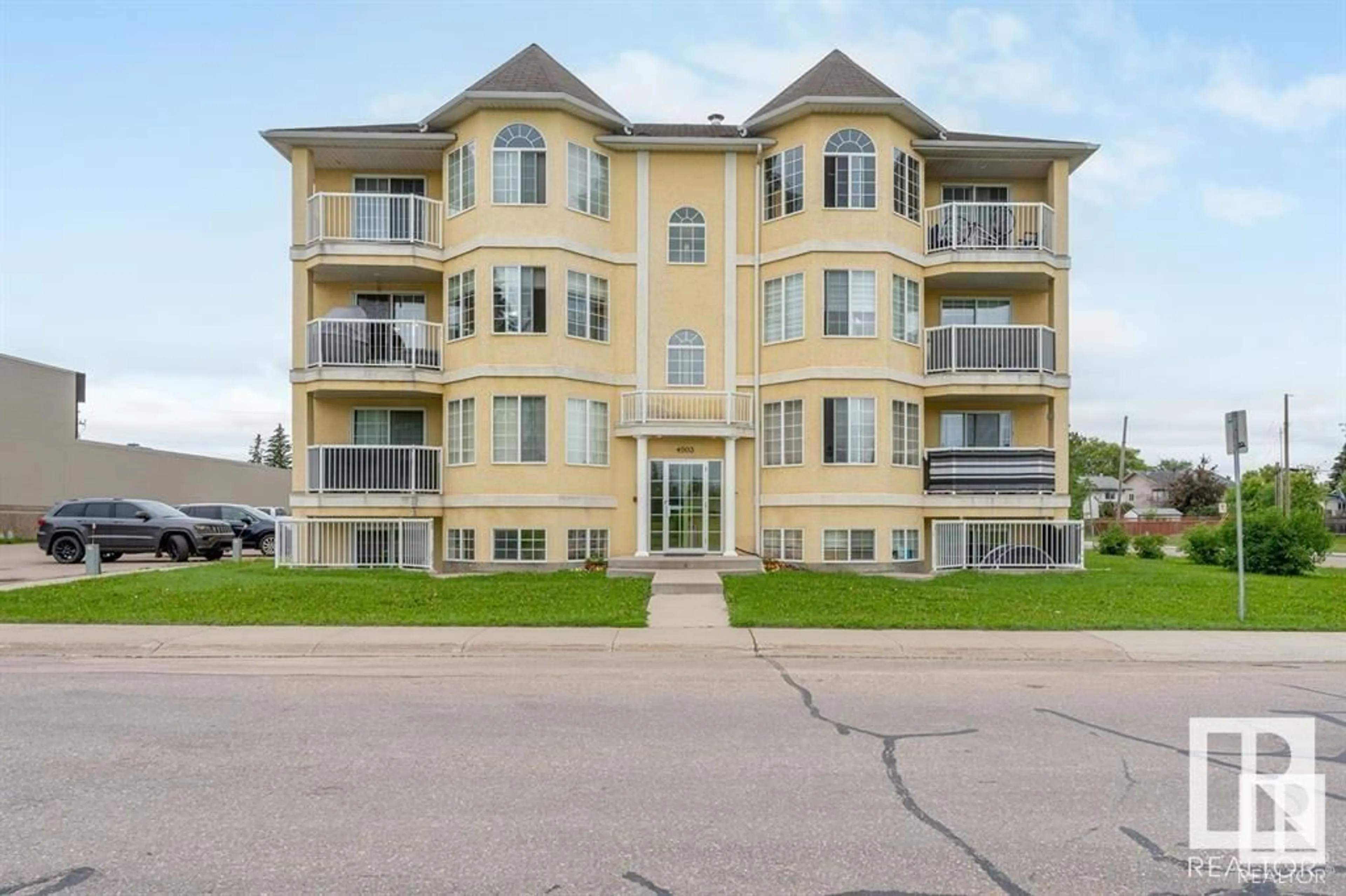 A pic from outside/outdoor area/front of a property/back of a property/a pic from drone, building for #5 - 4903 51 AV, Cold Lake Alberta T9M2B8