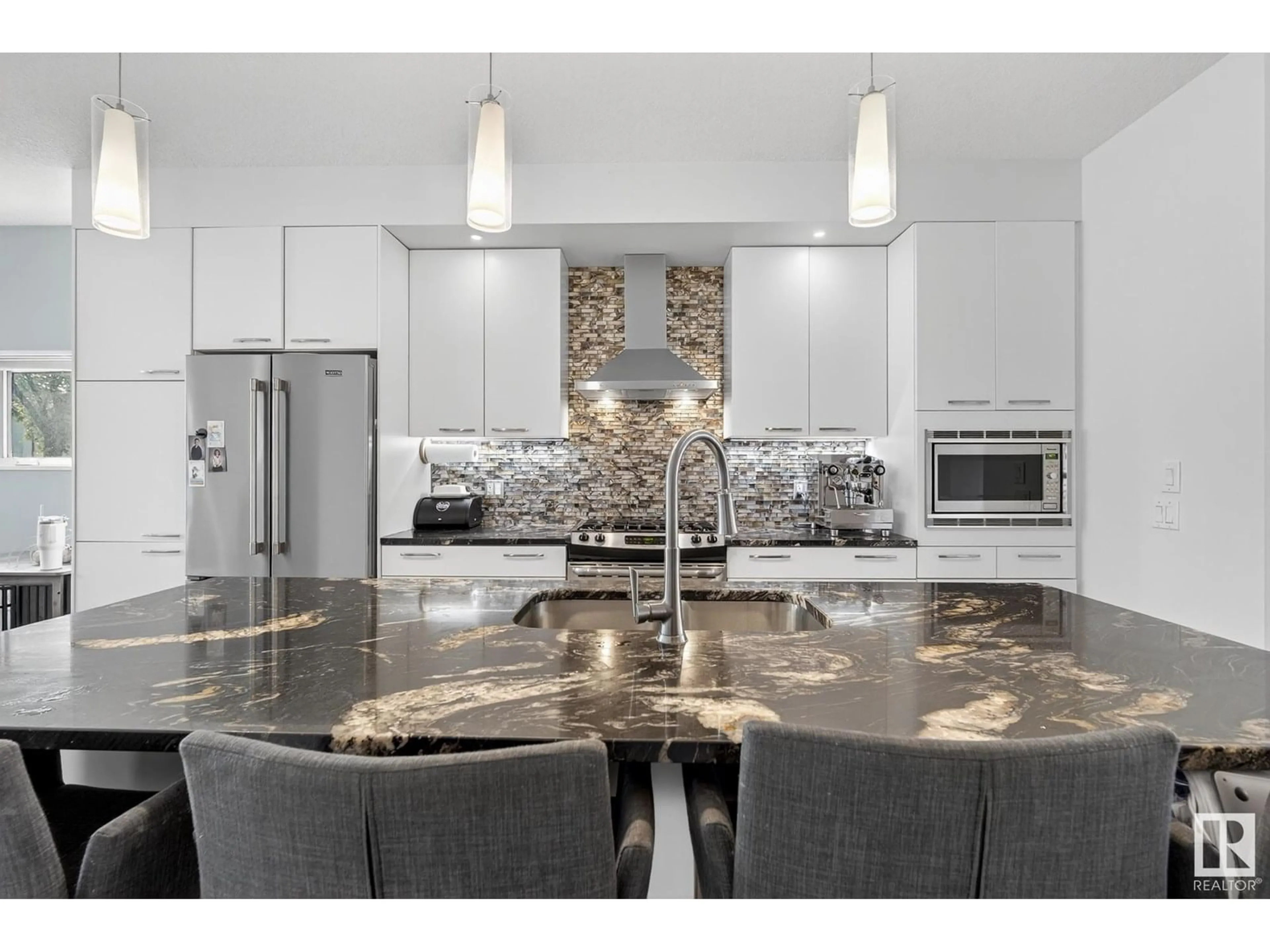 Contemporary kitchen, ceramic/tile floor for NW - 10462 144 ST, Edmonton Alberta T5N2V4