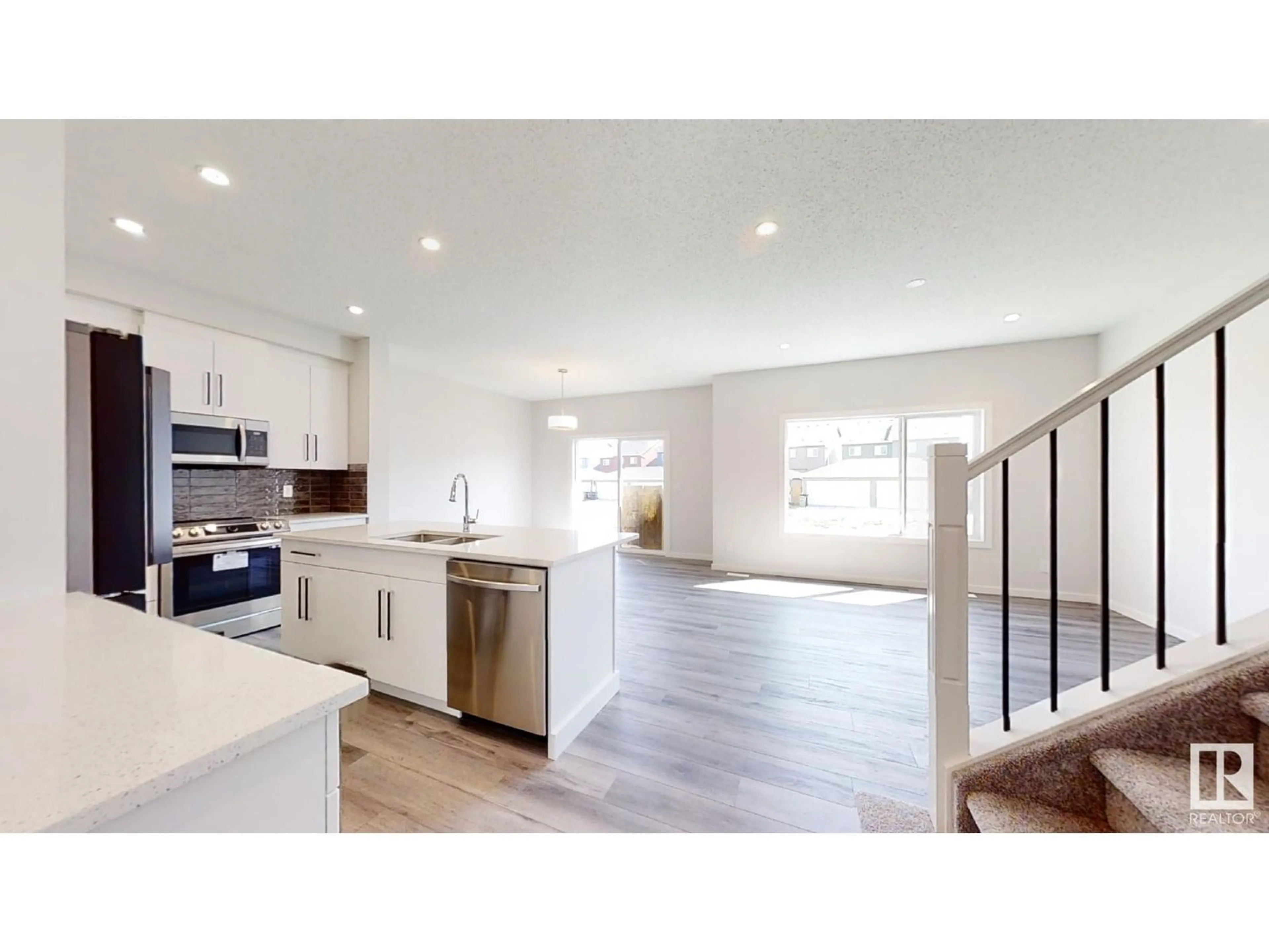Open concept kitchen, unknown for 3519 6 ST, Edmonton Alberta T6T2L5