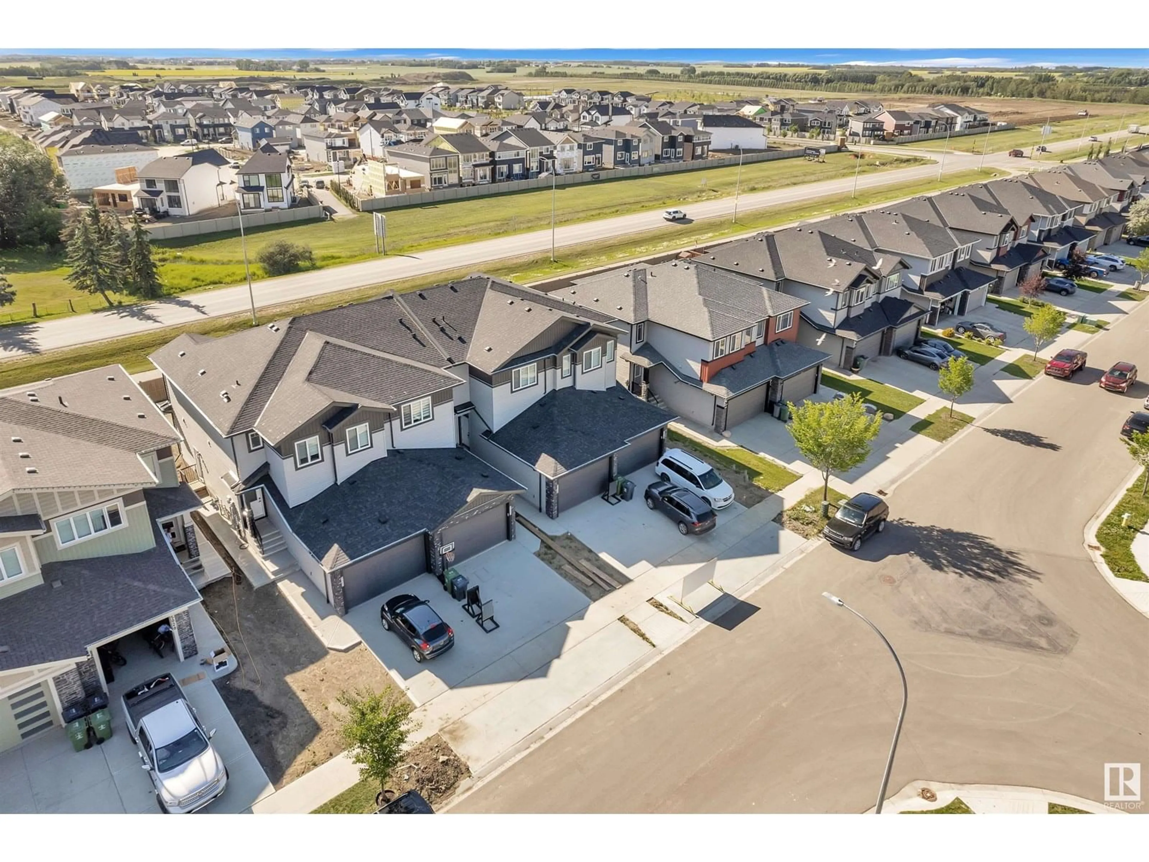 A pic from outside/outdoor area/front of a property/back of a property/a pic from drone, street for 5024 67 ST, Beaumont Alberta T4X2A2