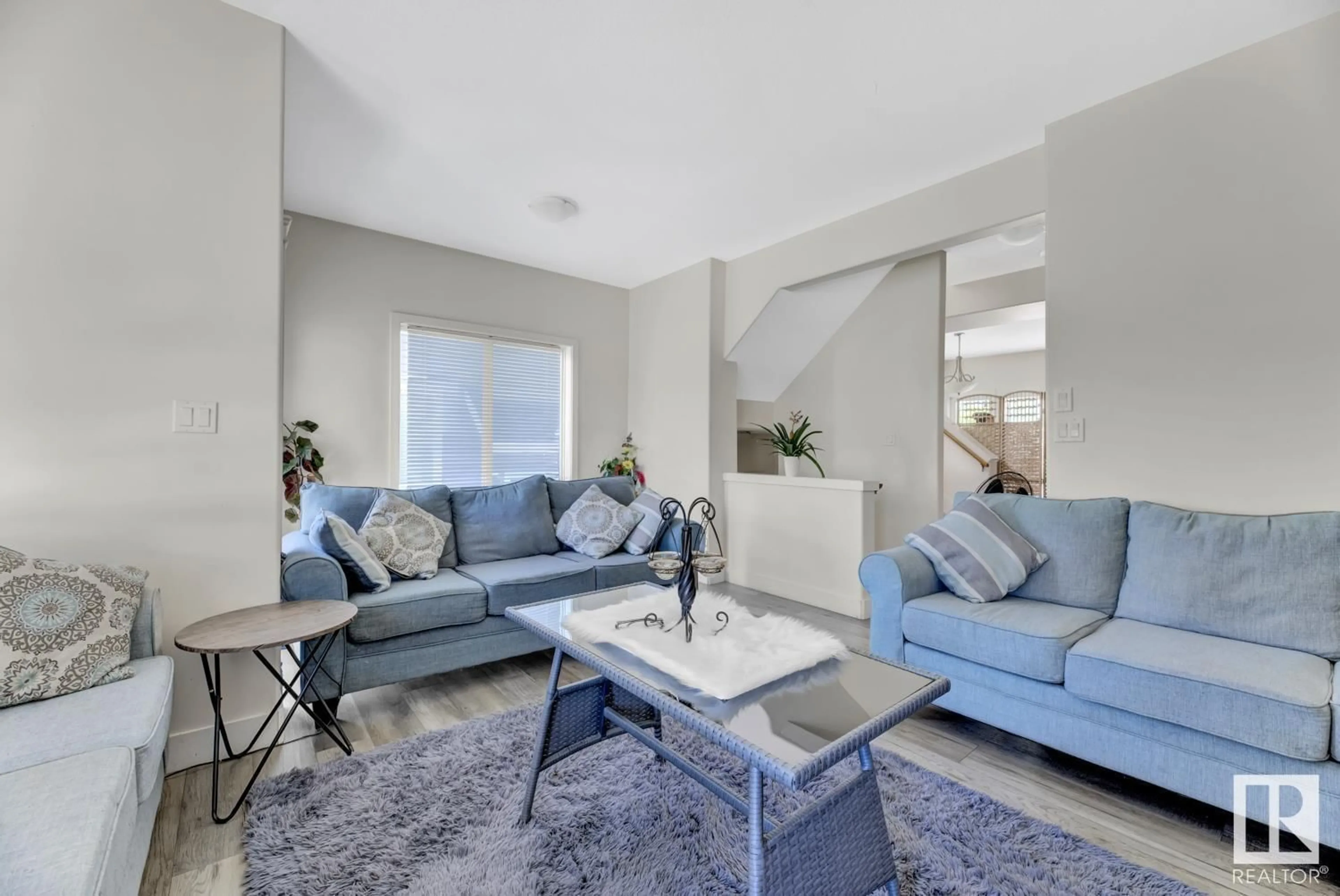 Living room with furniture, unknown for #13 - 13215 153 AV, Edmonton Alberta T6X1J7