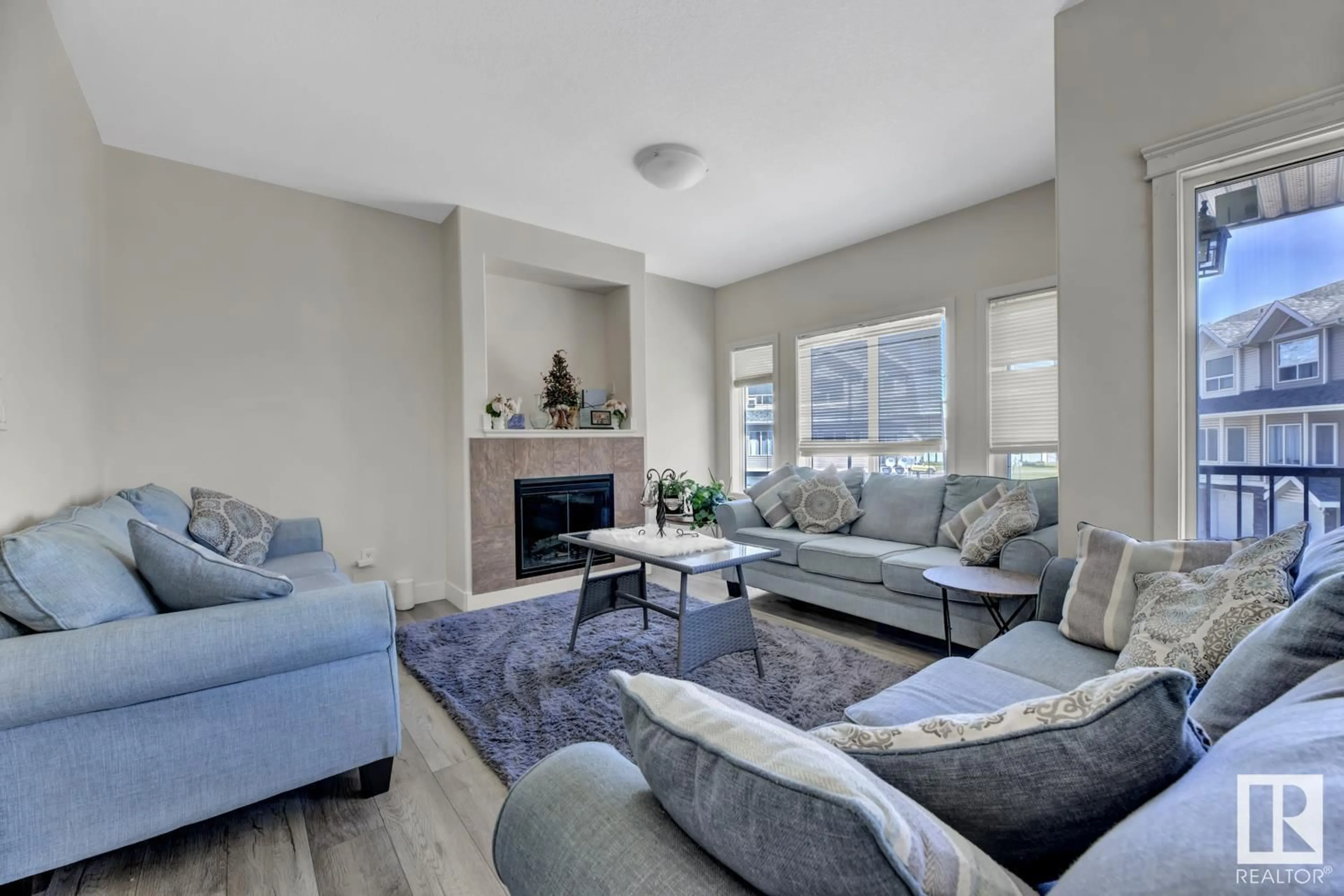 Living room with furniture, unknown for #13 - 13215 153 AV, Edmonton Alberta T6X1J7