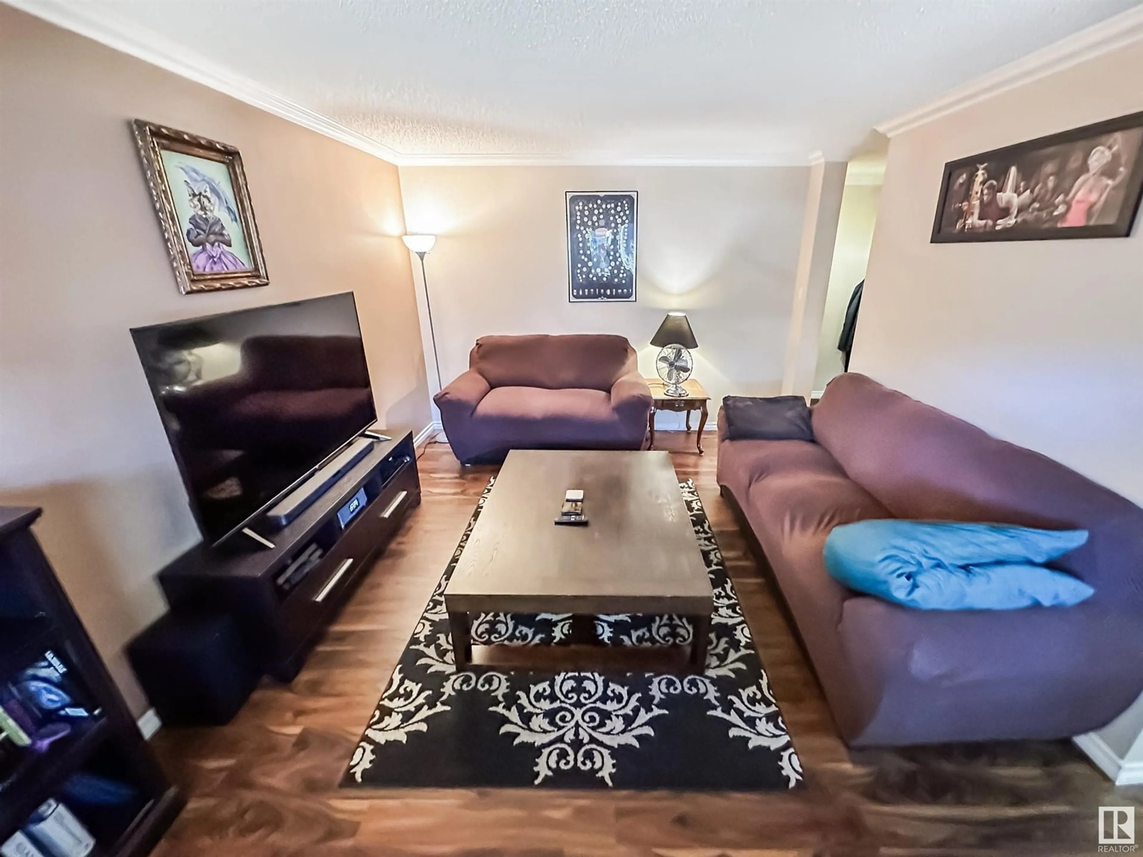 Living room with furniture, unknown for #101 - 10555 83 AV, Edmonton Alberta T6E2E1