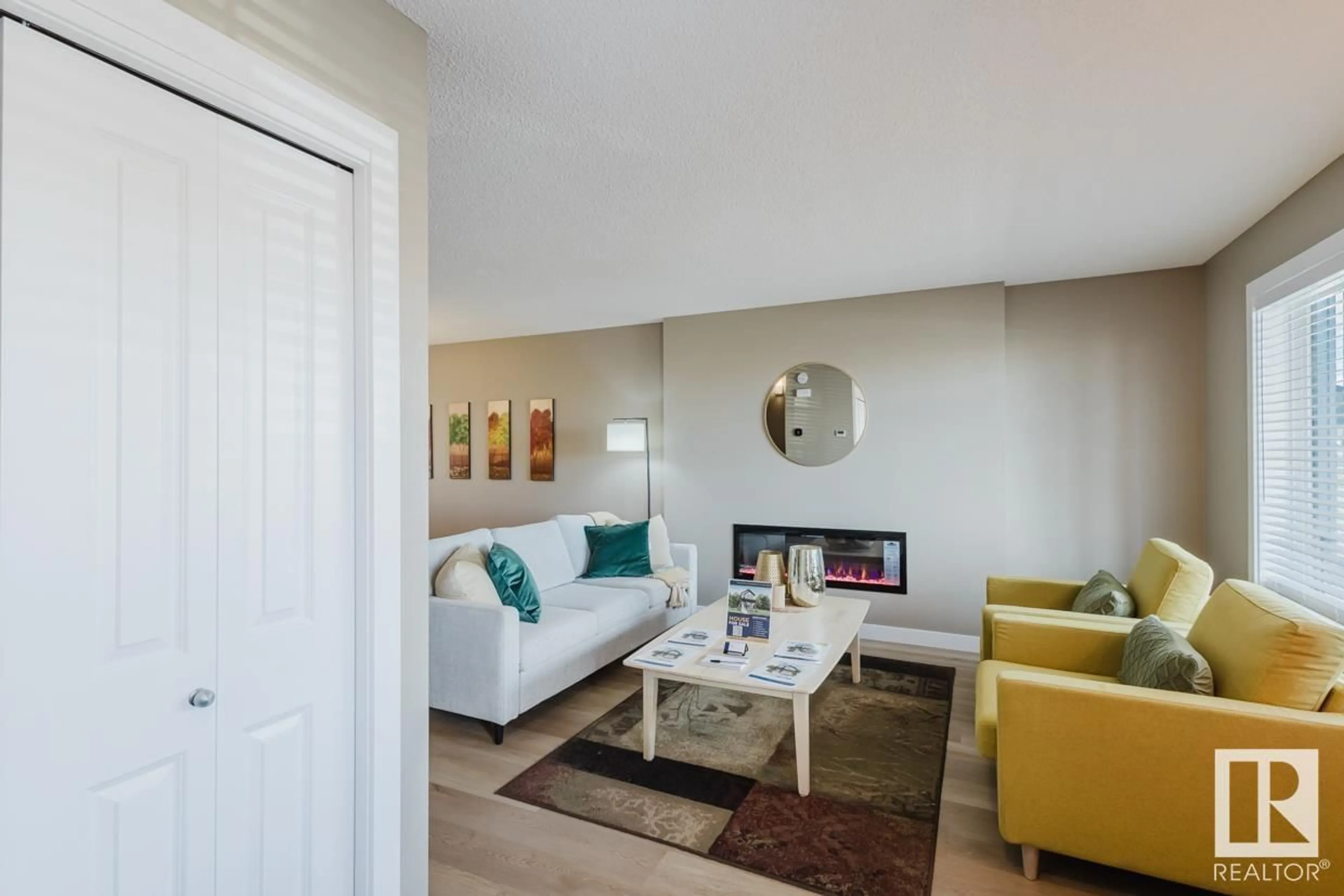 Living room with furniture, unknown for 7114 51 AV, Beaumont Alberta T4X3E5