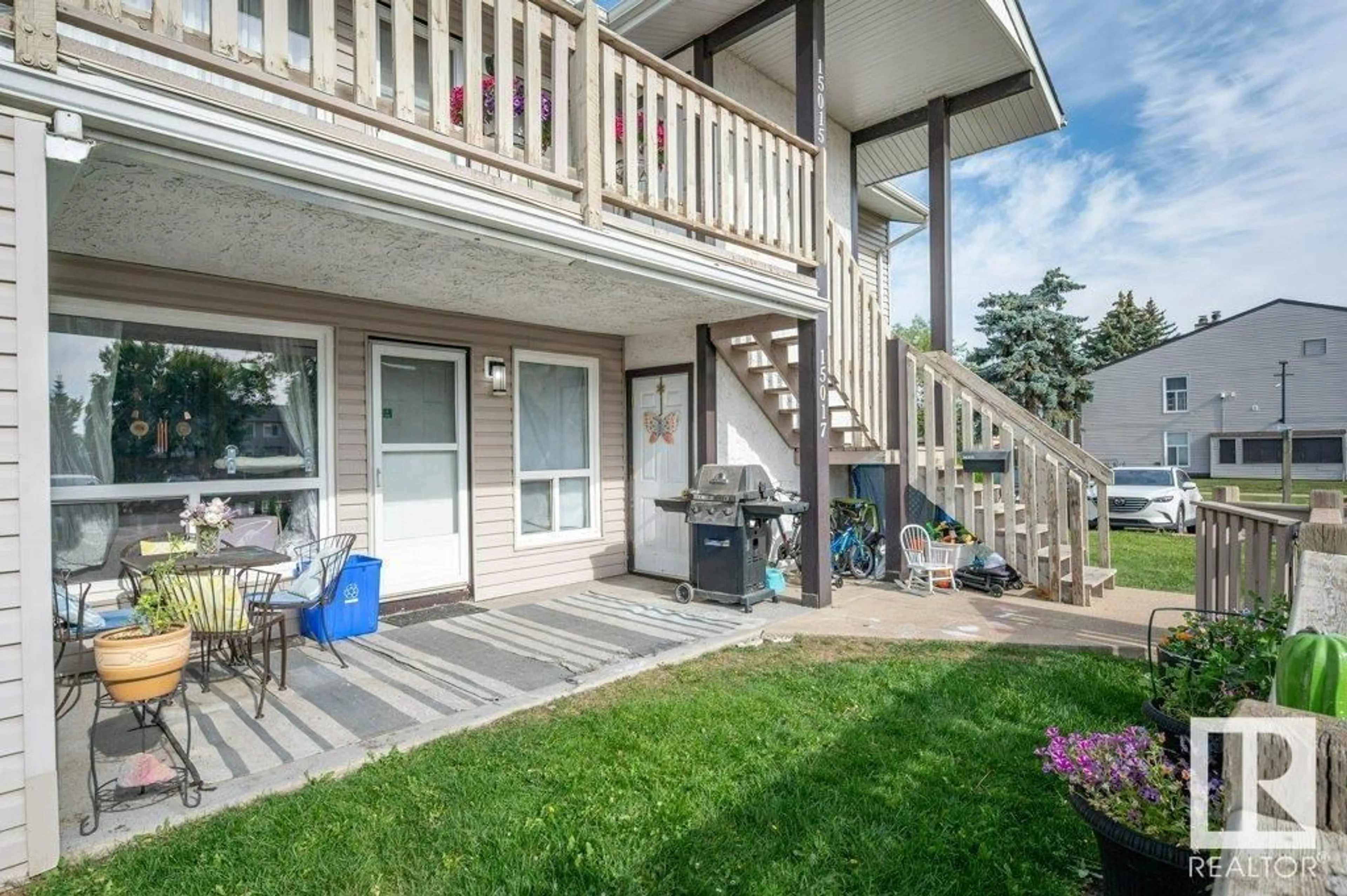Patio, water/lake/river/ocean view for NW - 15017 26 ST, Edmonton Alberta T5Y2G6