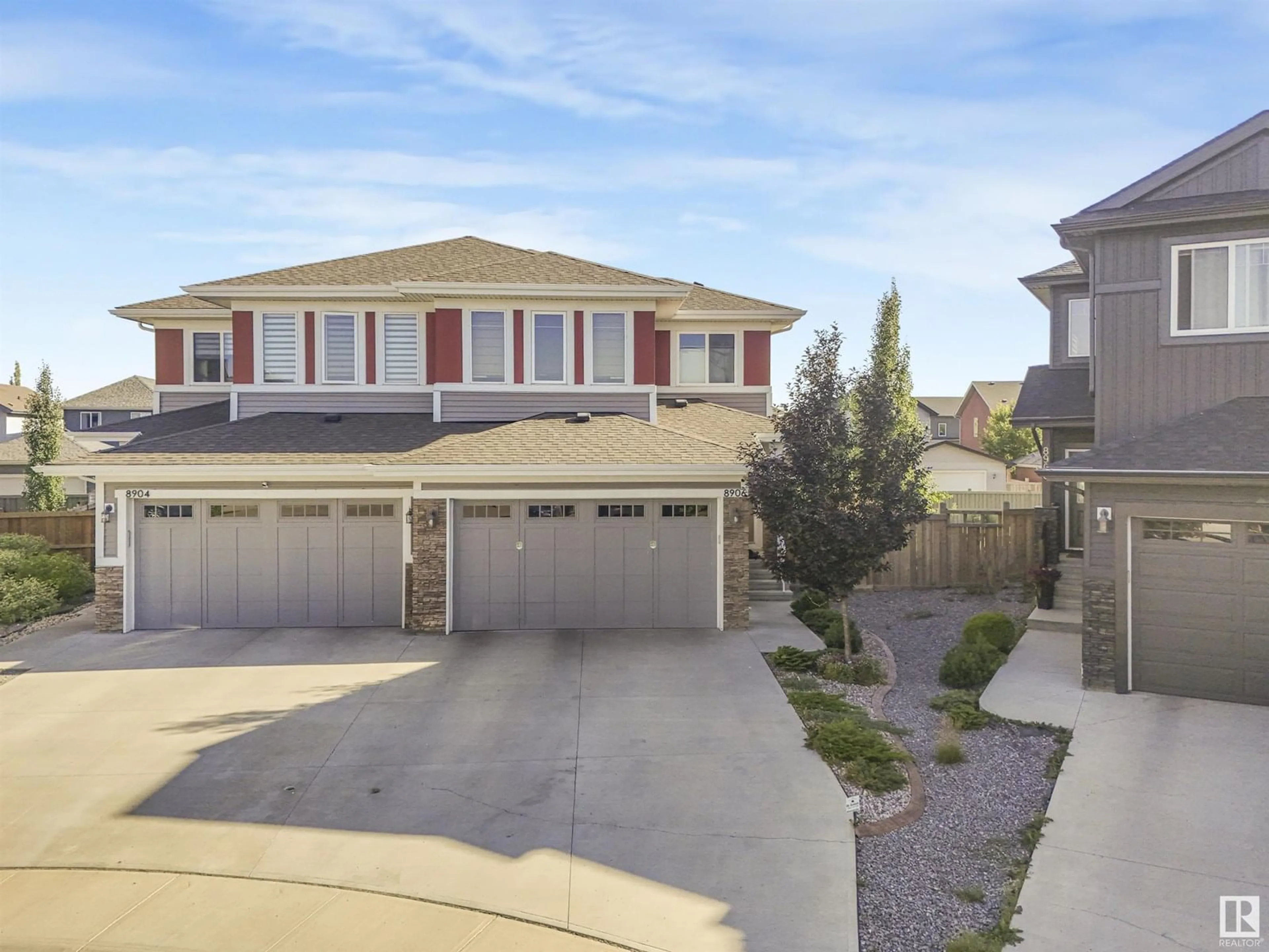 A pic from outside/outdoor area/front of a property/back of a property/a pic from drone, street for NW - 8906 217 ST, Edmonton Alberta T5T7C4