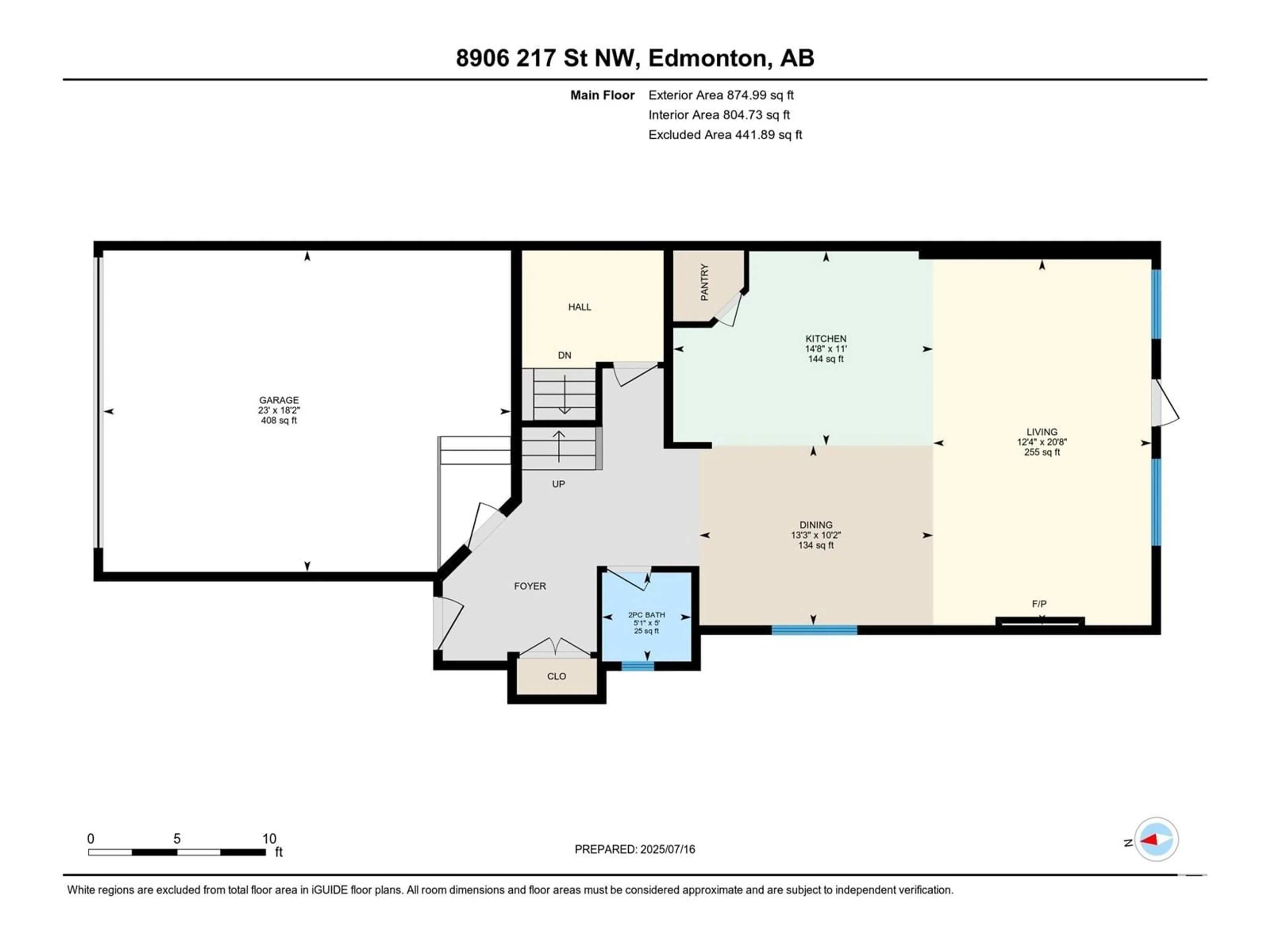Floor plan for NW - 8906 217 ST, Edmonton Alberta T5T7C4